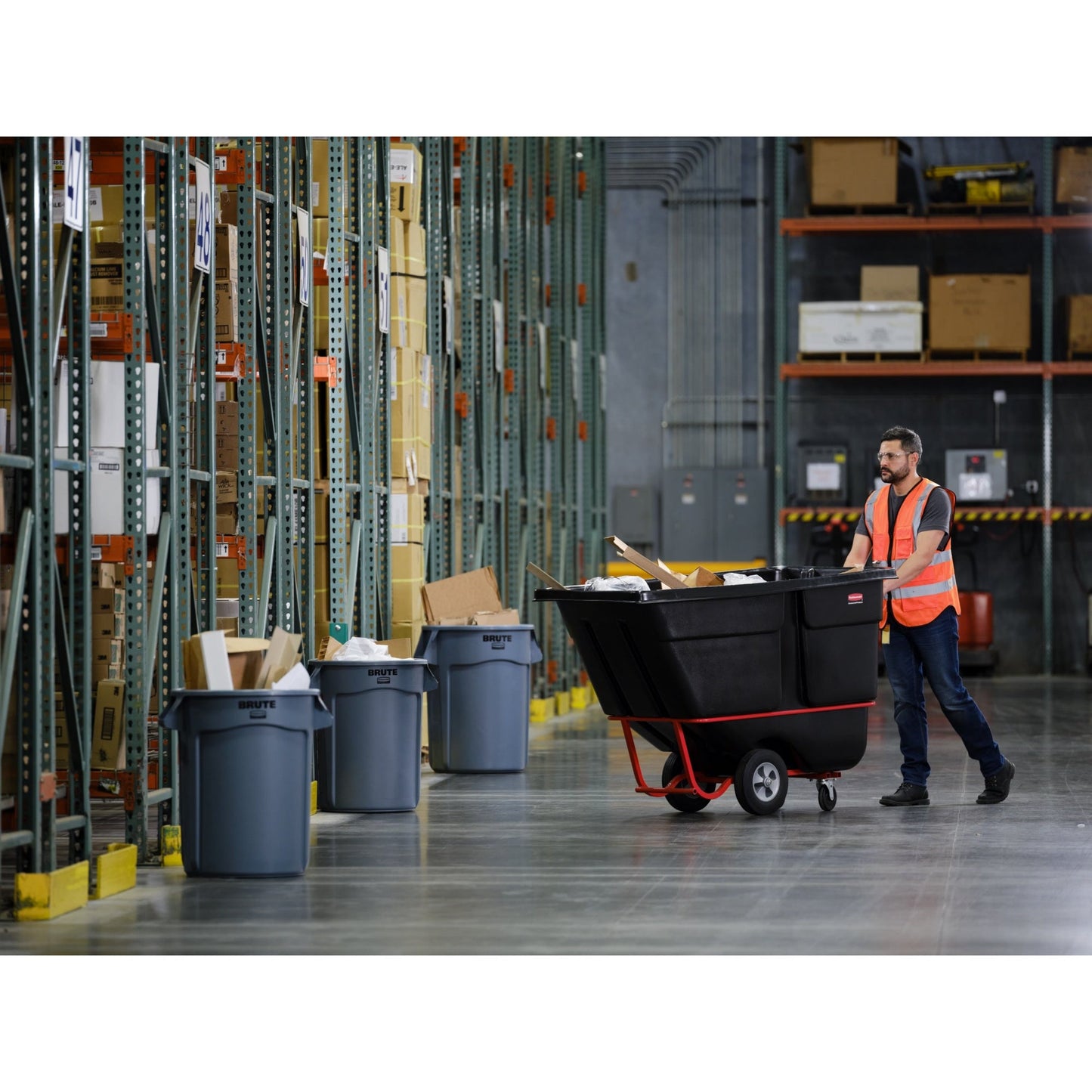 Rubbermaid Abfalleimer BRUTE® 167l Polypropylen grau