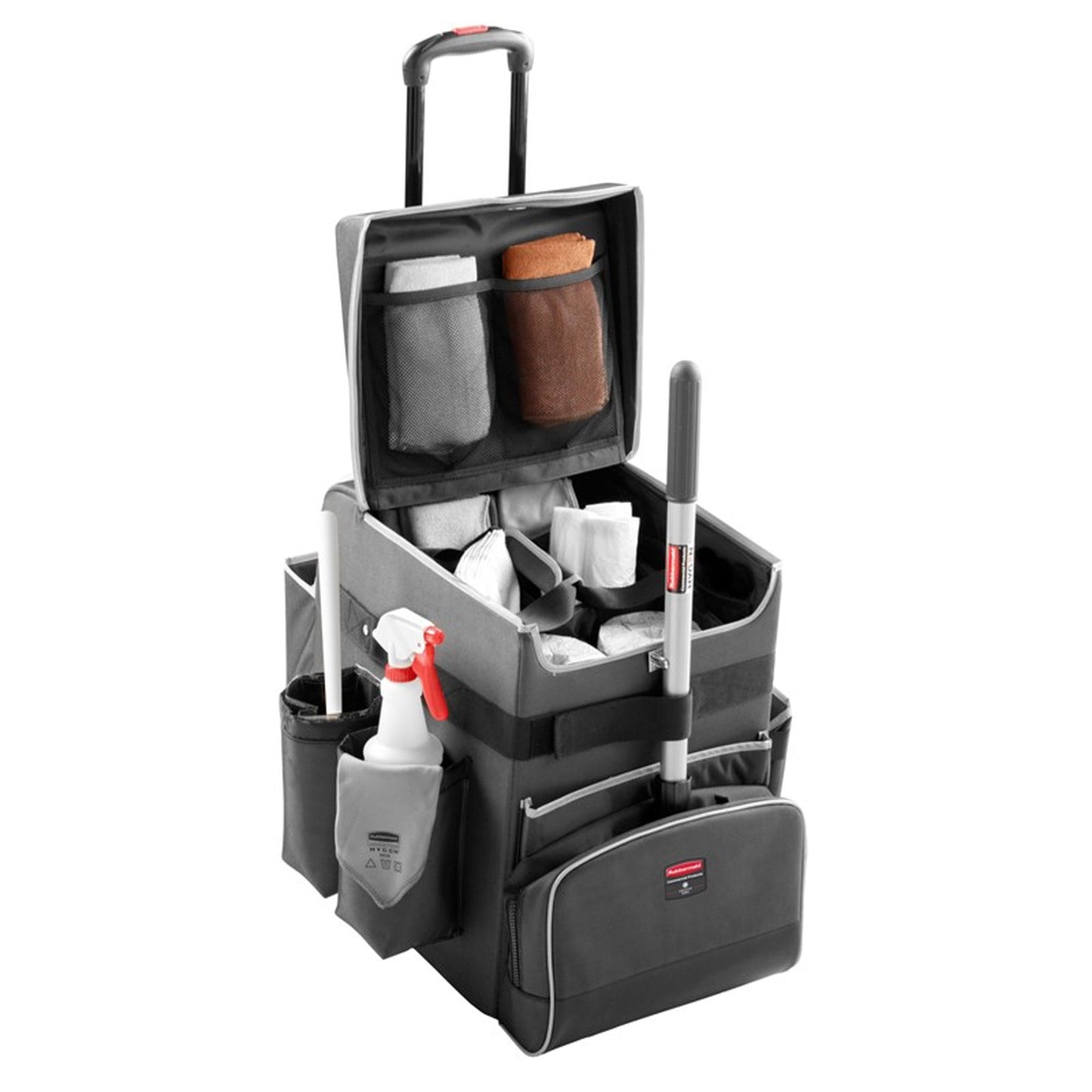 Rubbermaid Mehrzweckwagen Quick Cart Hauswirtschaft, Haustechnik, Instandhaltung 36,2 x 63,5 x 41,91 cm (B x H x L) 60l Kunststoff grau