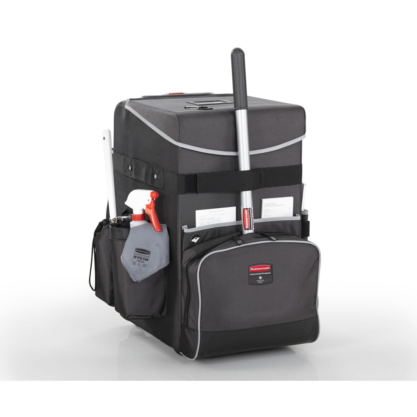 Rubbermaid Mehrzweckwagen Quick Cart Hauswirtschaft, Haustechnik, Instandhaltung 36,2 x 63,5 x 41,91 cm (B x H x L) 60l Kunststoff grau