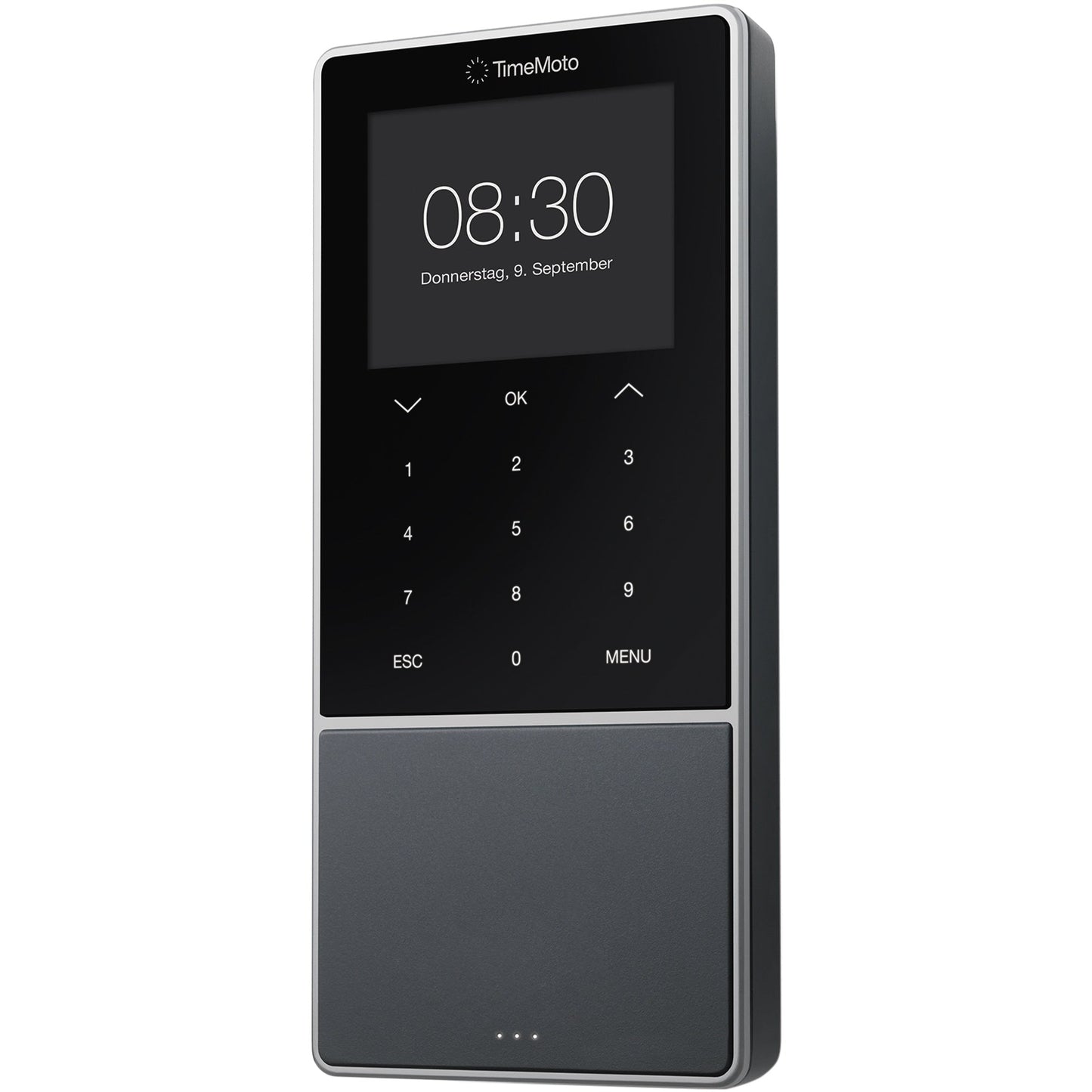 TIMEMOTO Zeiterfassungssystem TM-818 SC 9,95 x 21,5 x 4,43 cm (B x H x T) RFID-Sensor Windows® universell LAN, WiFi, USB-Host
