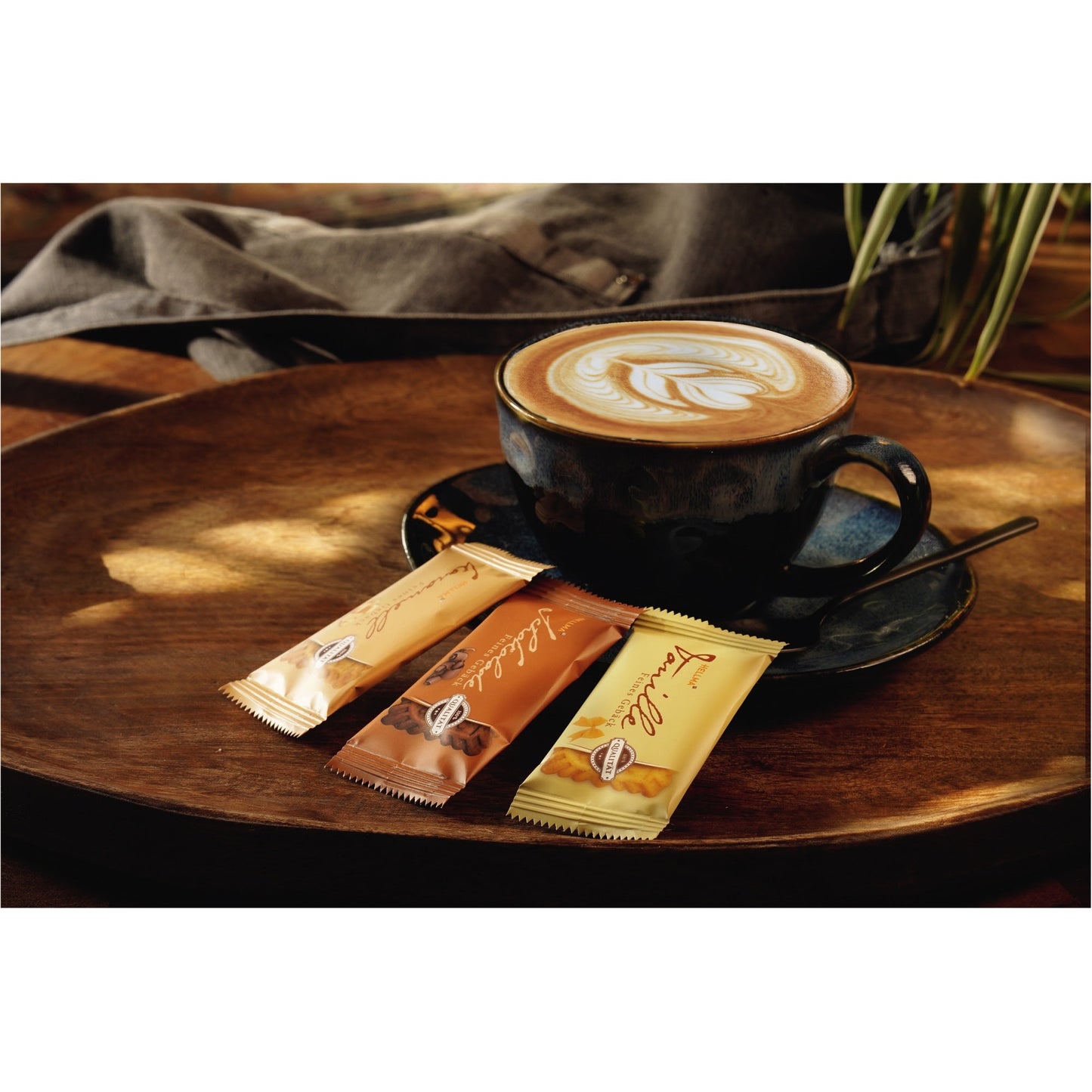 Hellma Gebäckmischung 3er MIX Karamell, Vanille, Schokolade. 200 x 5,6 g/Pack.