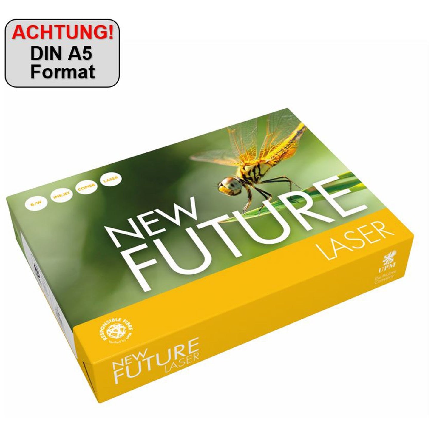 New Future Multifunktionspapier LASER DIN A5 80g/m² weiß 500 Bl./Pack.