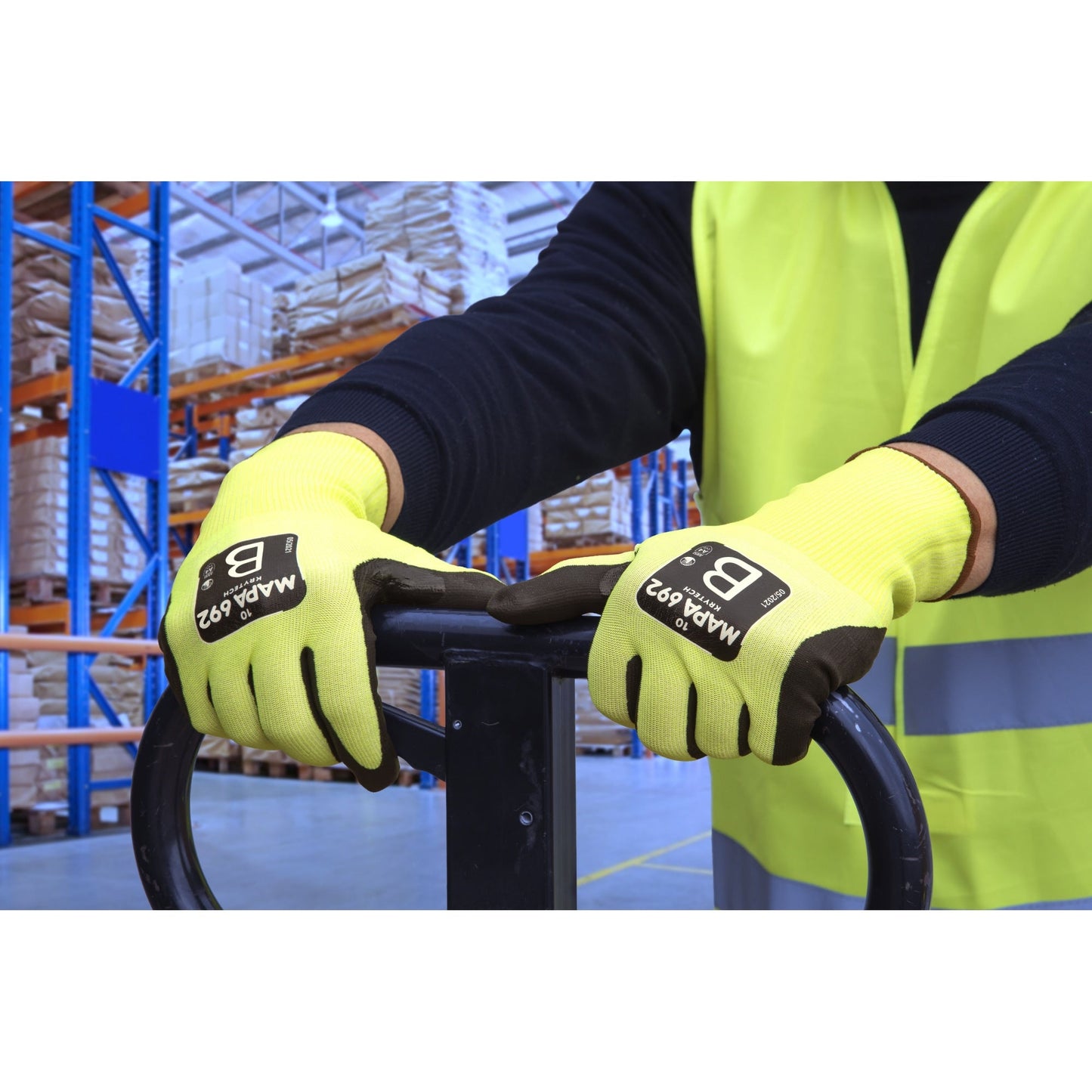 MAPA Arbeitshandschuhe KRYTECH 692 10 II Schaumnitril gelb