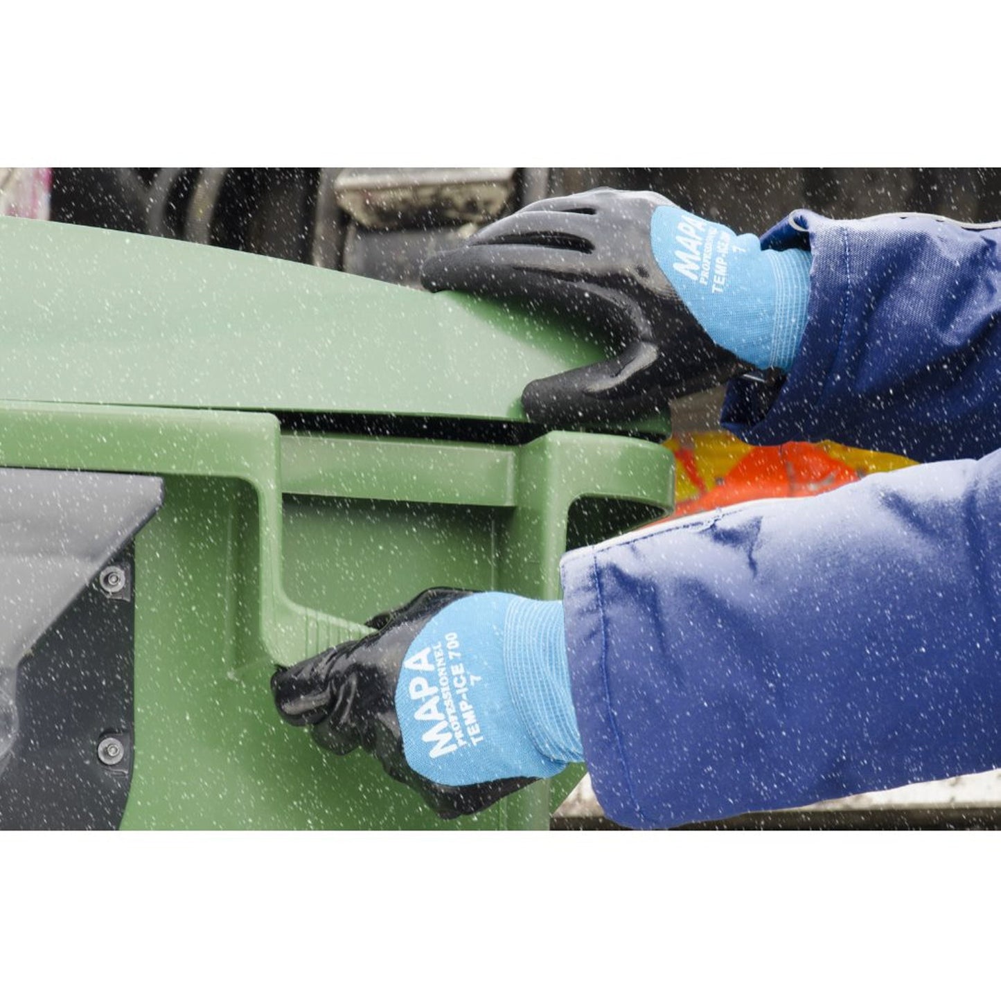 MAPA Arbeitshandschuhe TempIce 700 8 II schwarz/blau