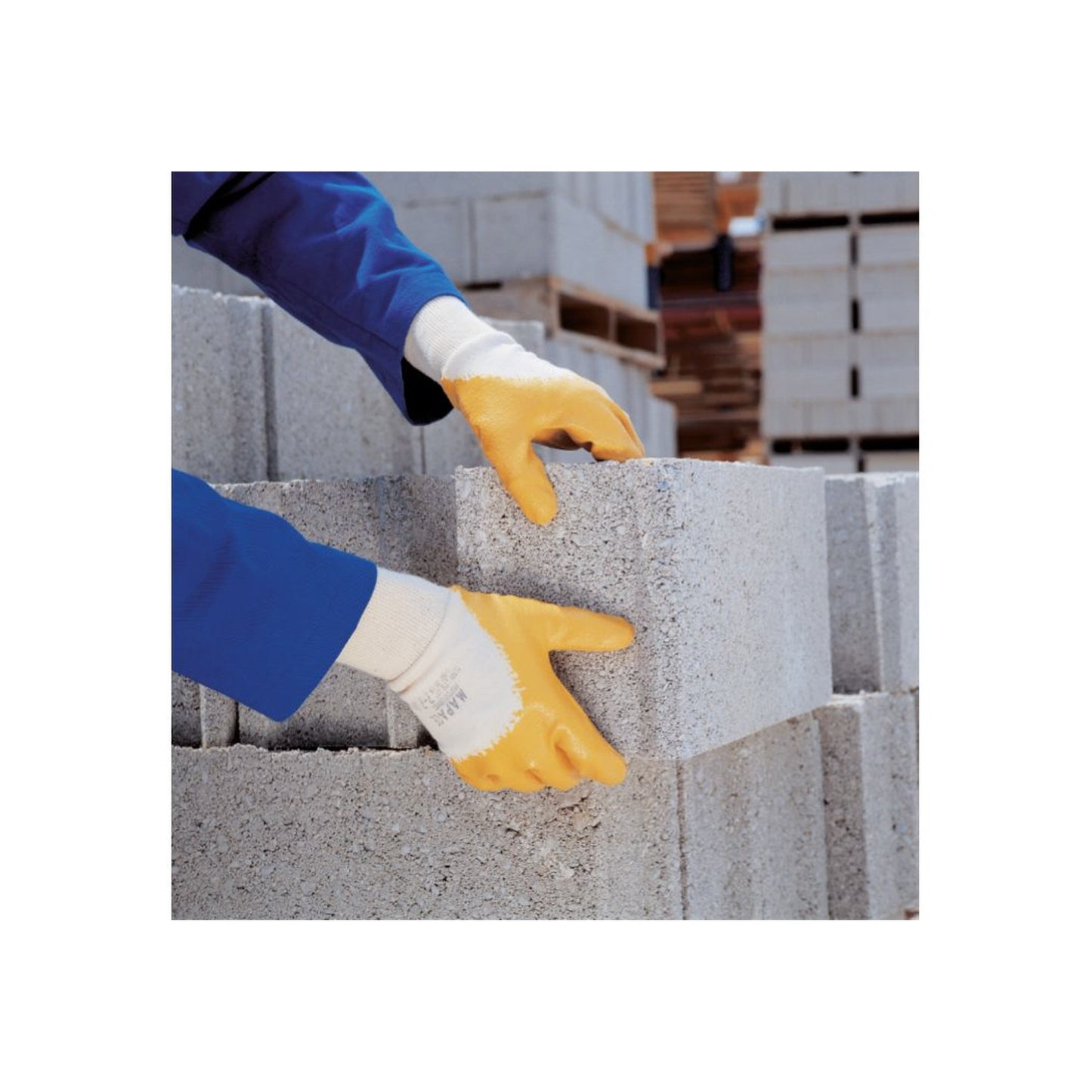 MAPA Arbeitshandschuhe Titan 397 9 II Textil gelb/beige