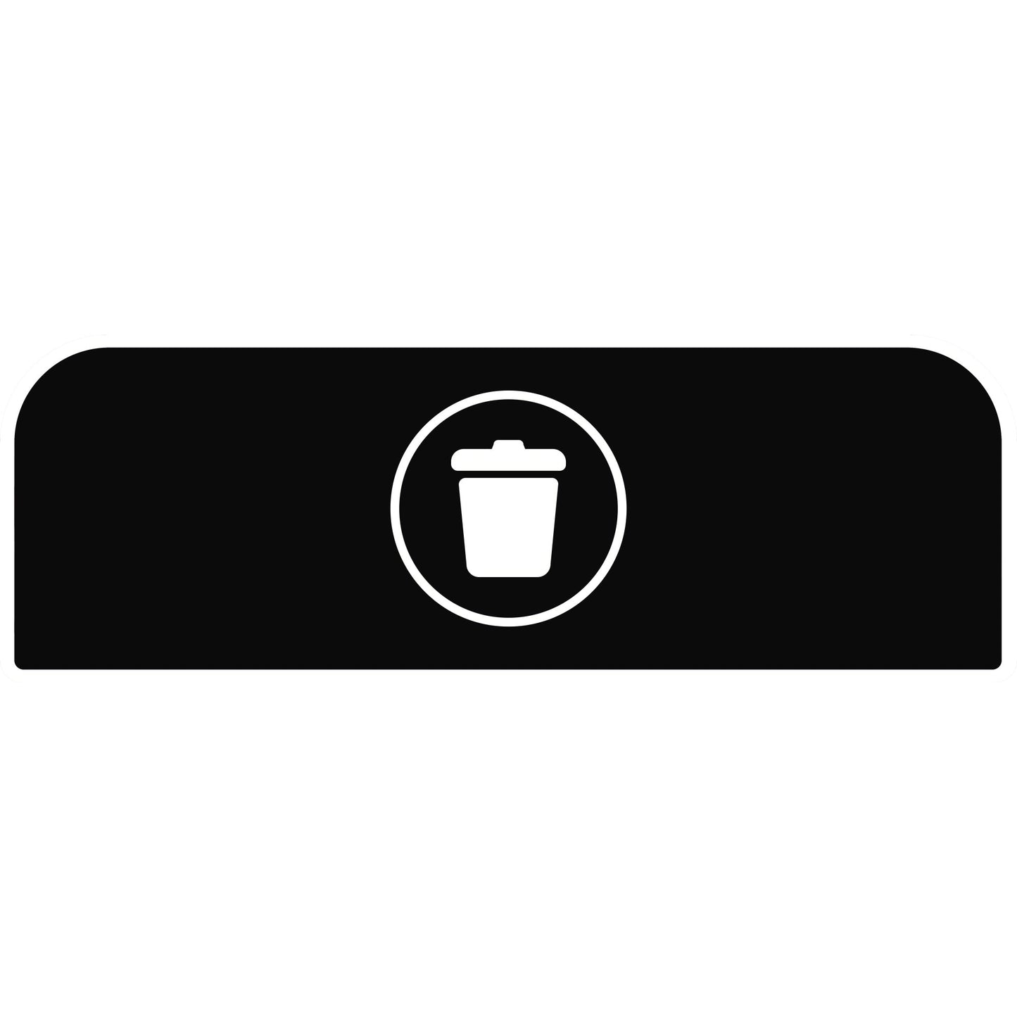 Rubbermaid Hinweisschild 48,9 x 20,36 cm (B x H) Restmüll Kunststoff
