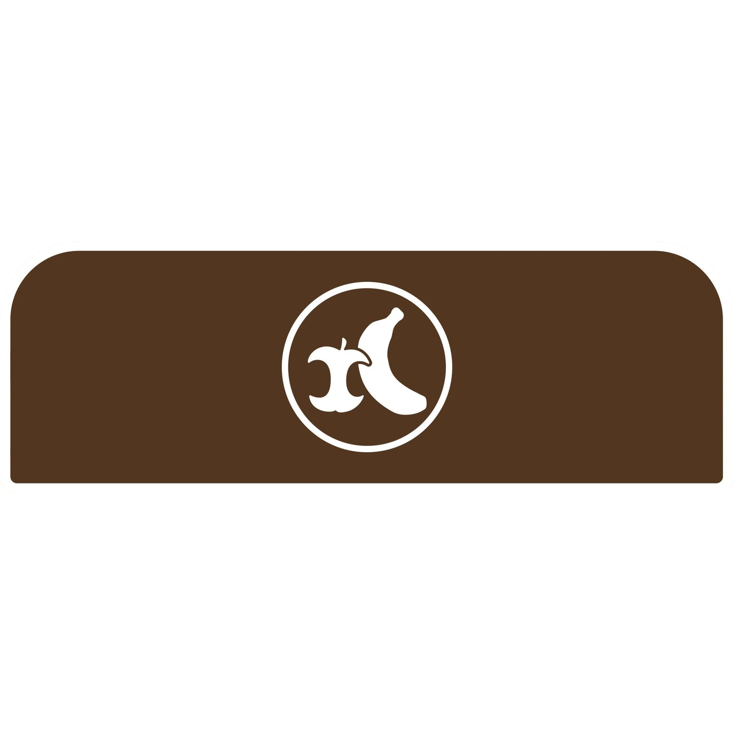 Rubbermaid Hinweisschild 48,9 x 20,36 cm (B x H) Bioabfall Kunststoff