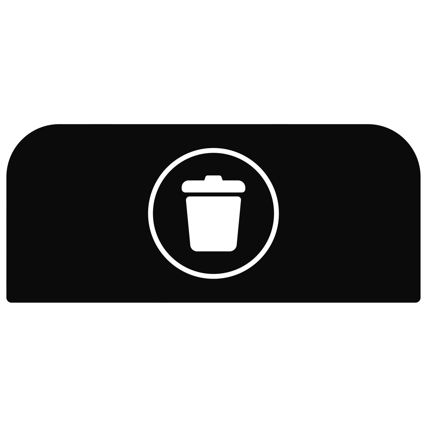 Rubbermaid Hinweisschild 36,7 x 20,36 cm (B x H) Restmüll Kunststoff