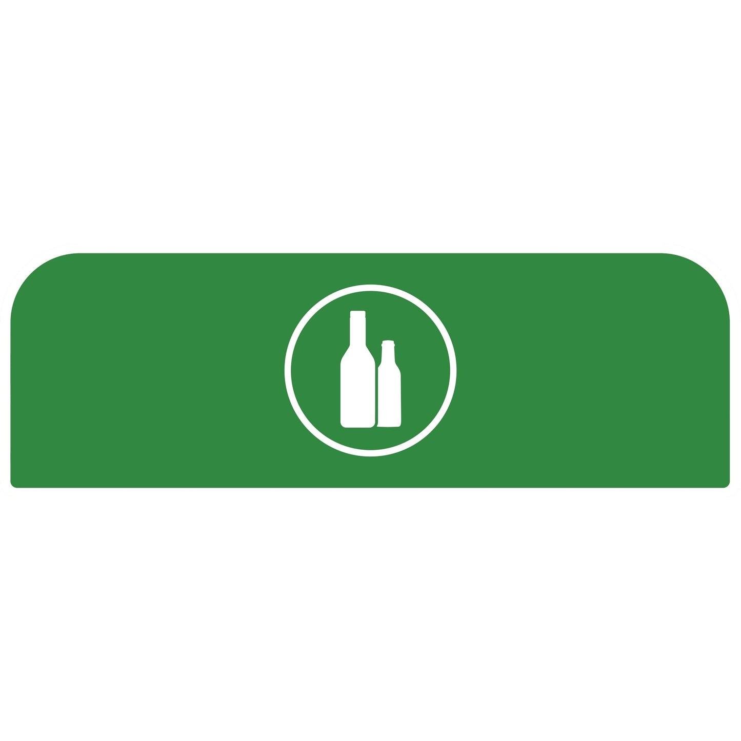 Rubbermaid Hinweisschild 48,9 x 20,36 cm (B x H) Glas Kunststoff