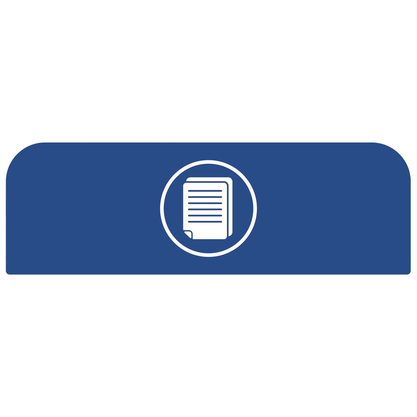 Rubbermaid Hinweisschild 48,9 x 20,36 cm (B x H) Papier Kunststoff