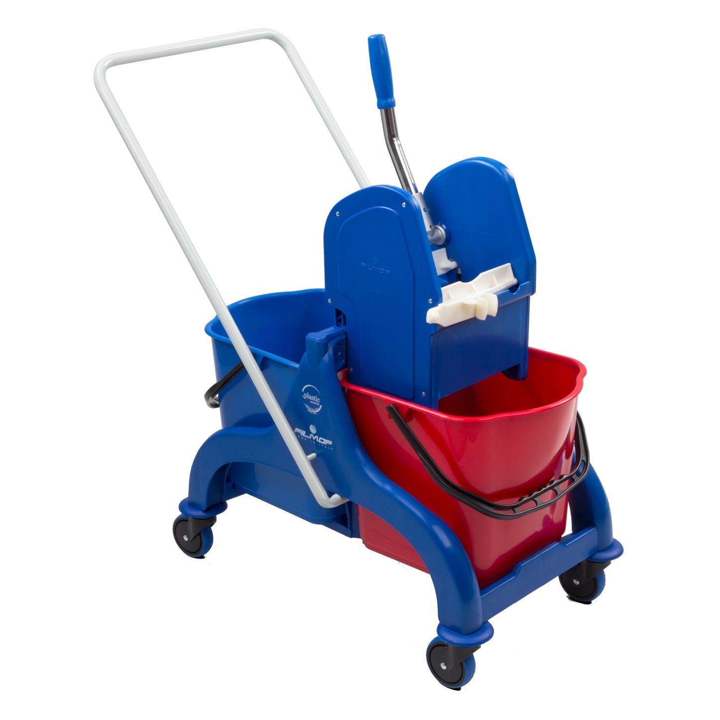 FILMOP Reinigungswagen Fred blau/rot