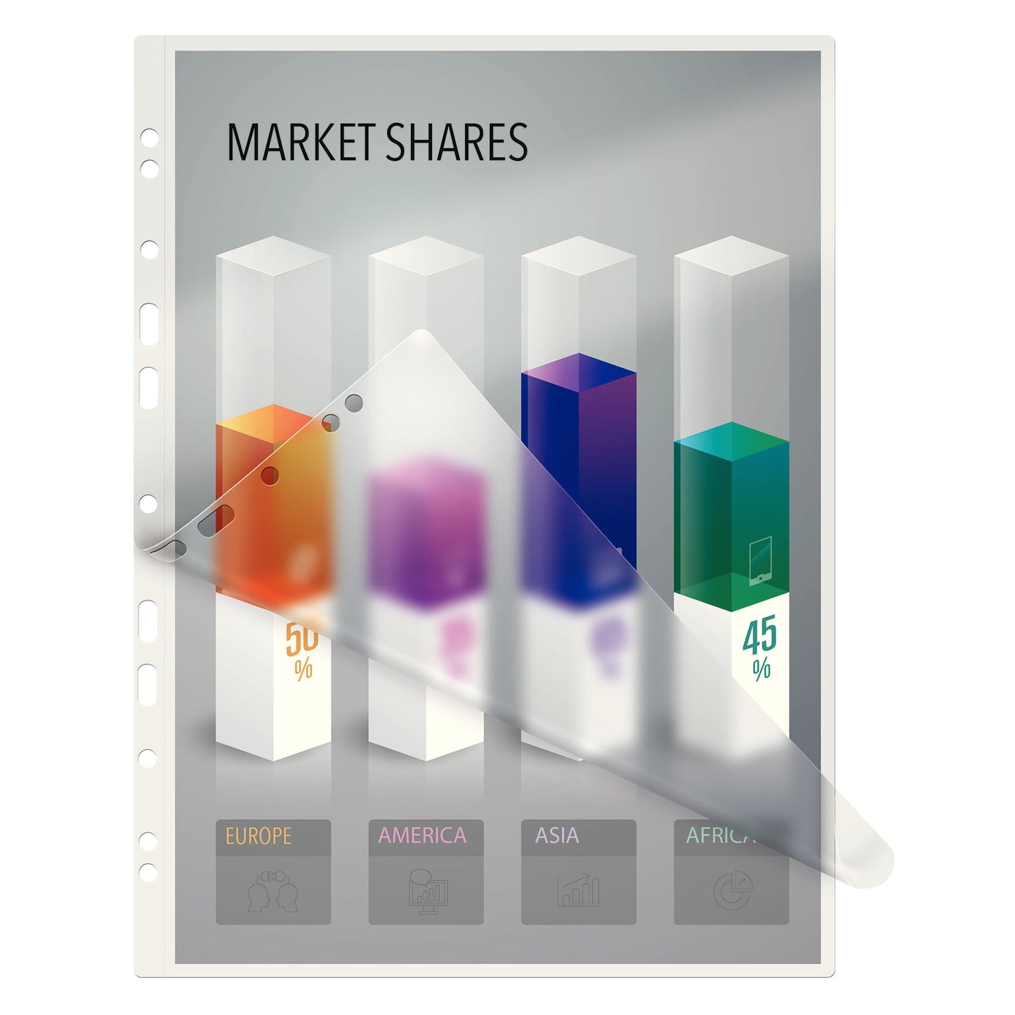 Leitz Laminierfolie 303 x 216 mm (B x H) DIN A4 125µm glänzend 100 St./Pack.