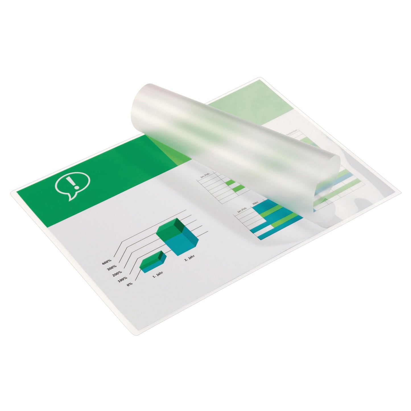 GBC® Laminierfolie DocumentT Pouch 216 x 303 mm (B x H) DIN A4 125µm glänzend 100 St./Pack.