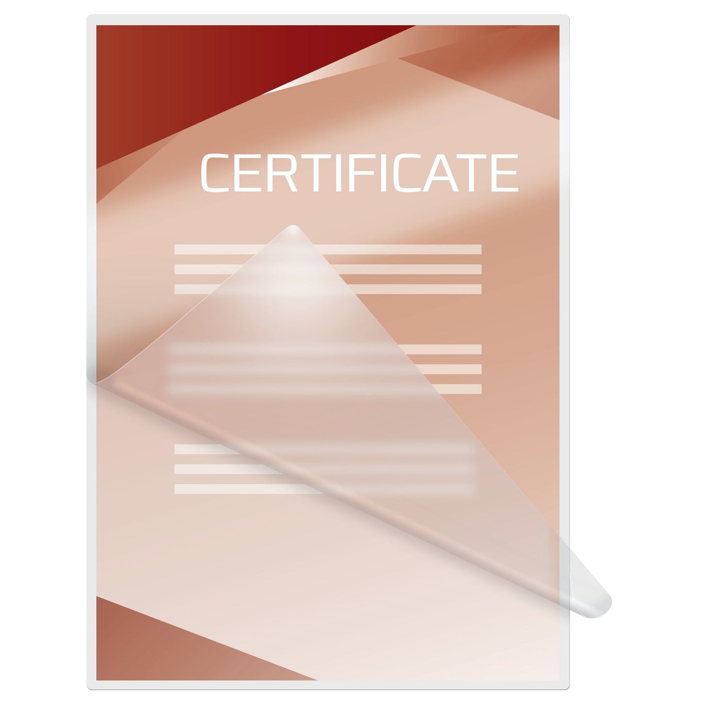 GBC® Laminierfolie DocumentTPouch 216 x 303 mm (B x H) DIN A4 250µm glänzend 100 St./Pack.