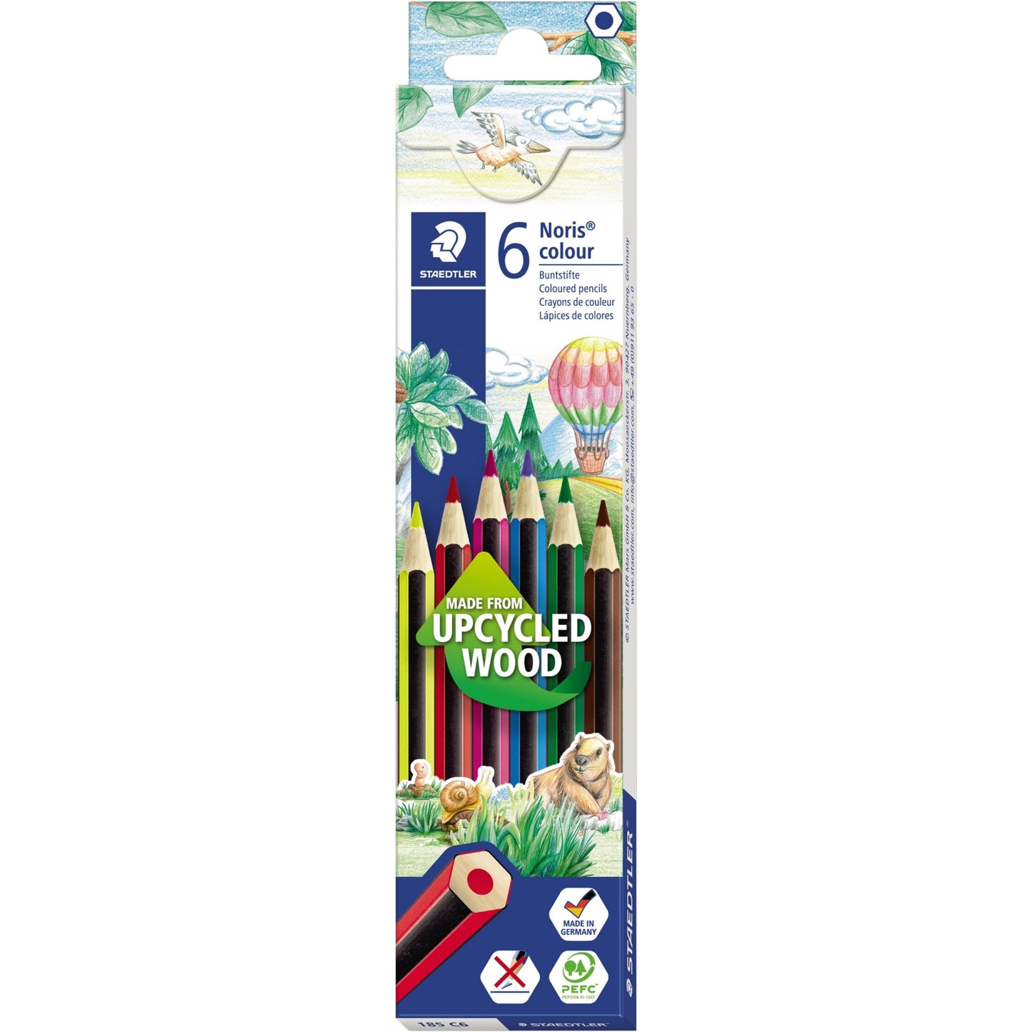 STAEDTLER® Buntstift Noris® colour 185 farbig sortiert 6 St./Pack.
