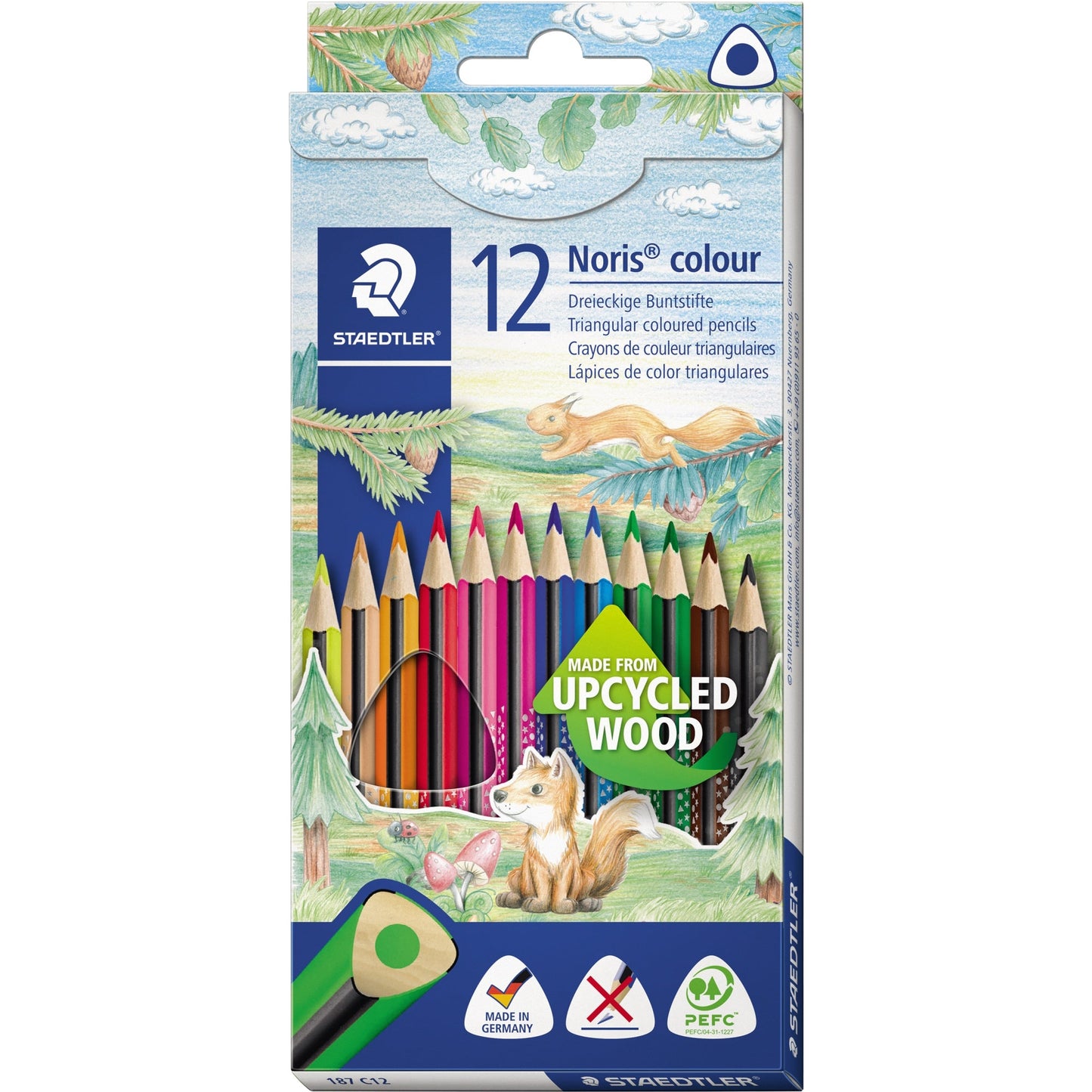STAEDTLER® Buntstift Noris® colour 187 farbig sortiert 12 St./Pack.