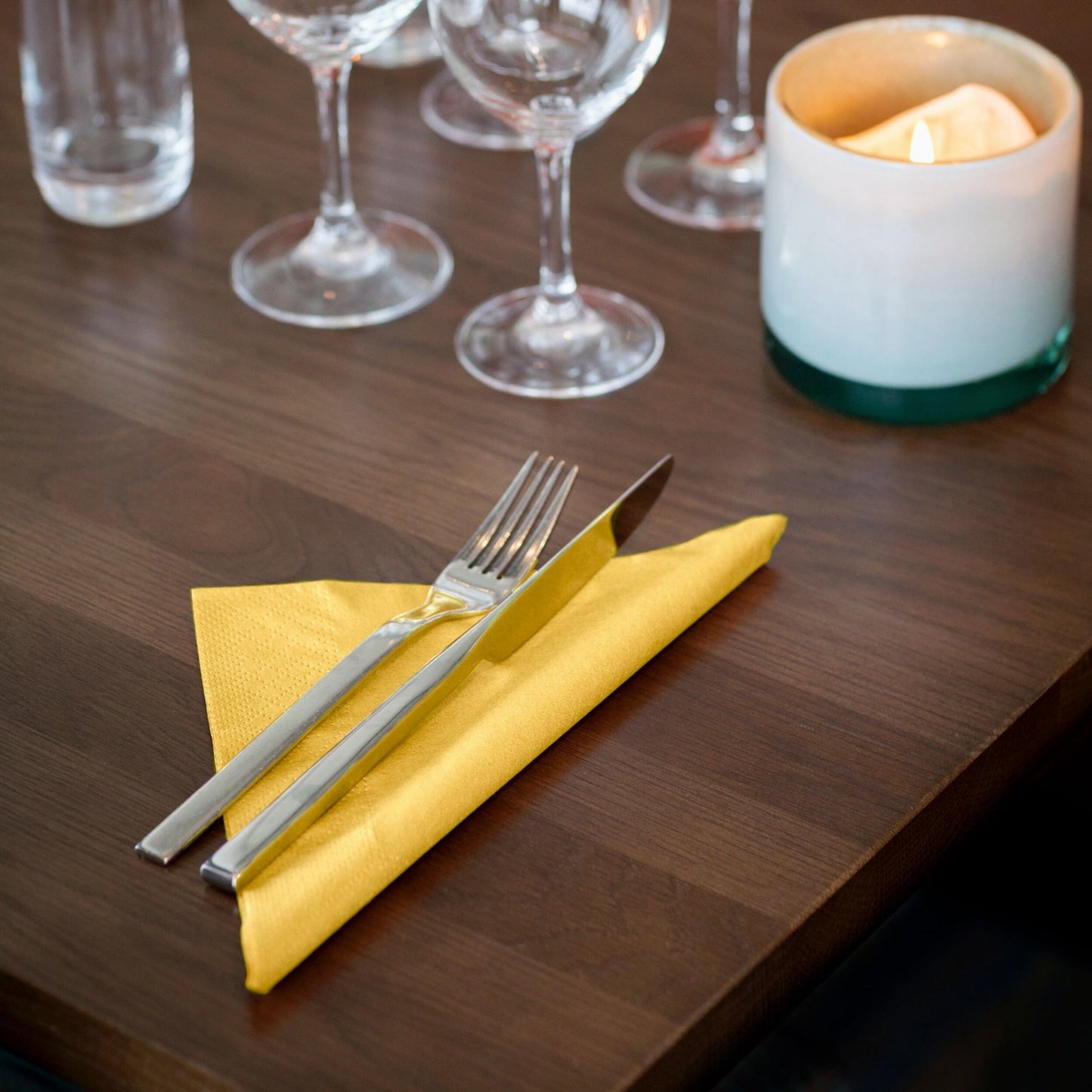 Tork Servietten Lunch 33 x 33 cm (B x L) gelb 150 St./Pack.