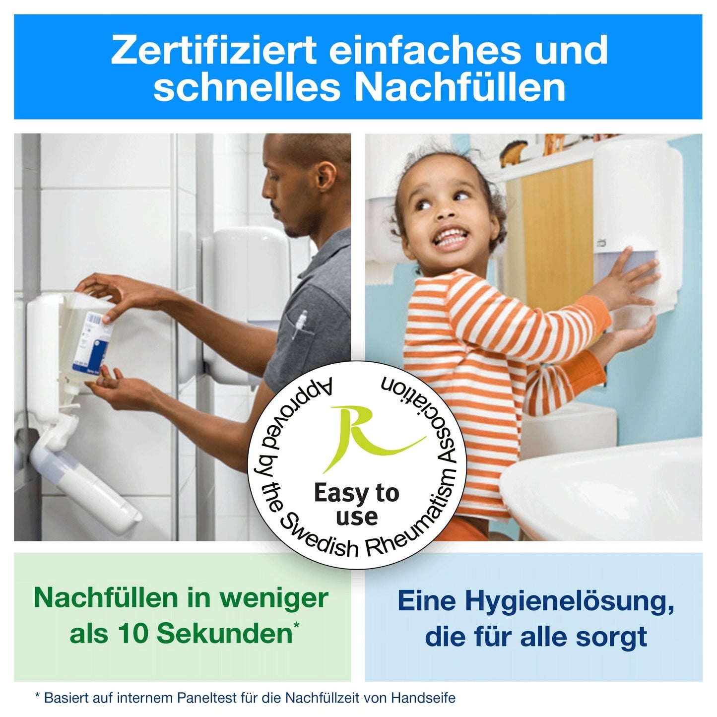 Tork Seifenspender Elevation Mini 11,2 x 21,1 x 11,4 cm (B x H x T) 0,475l Kunststoff weiß