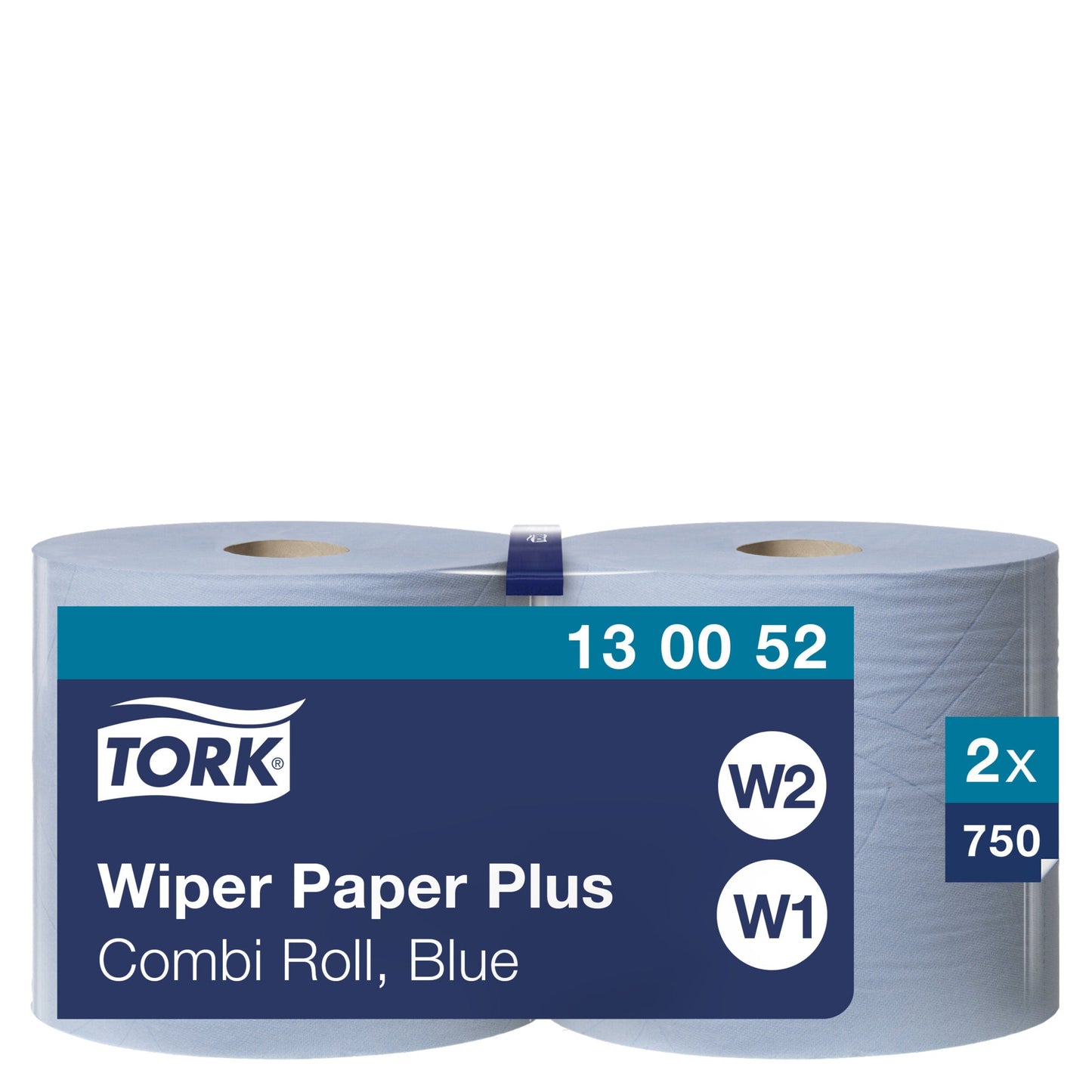 Tork Wischtücher 23,5 cm x 255 m (B x L) Papier blau 2 Rl./Pack.