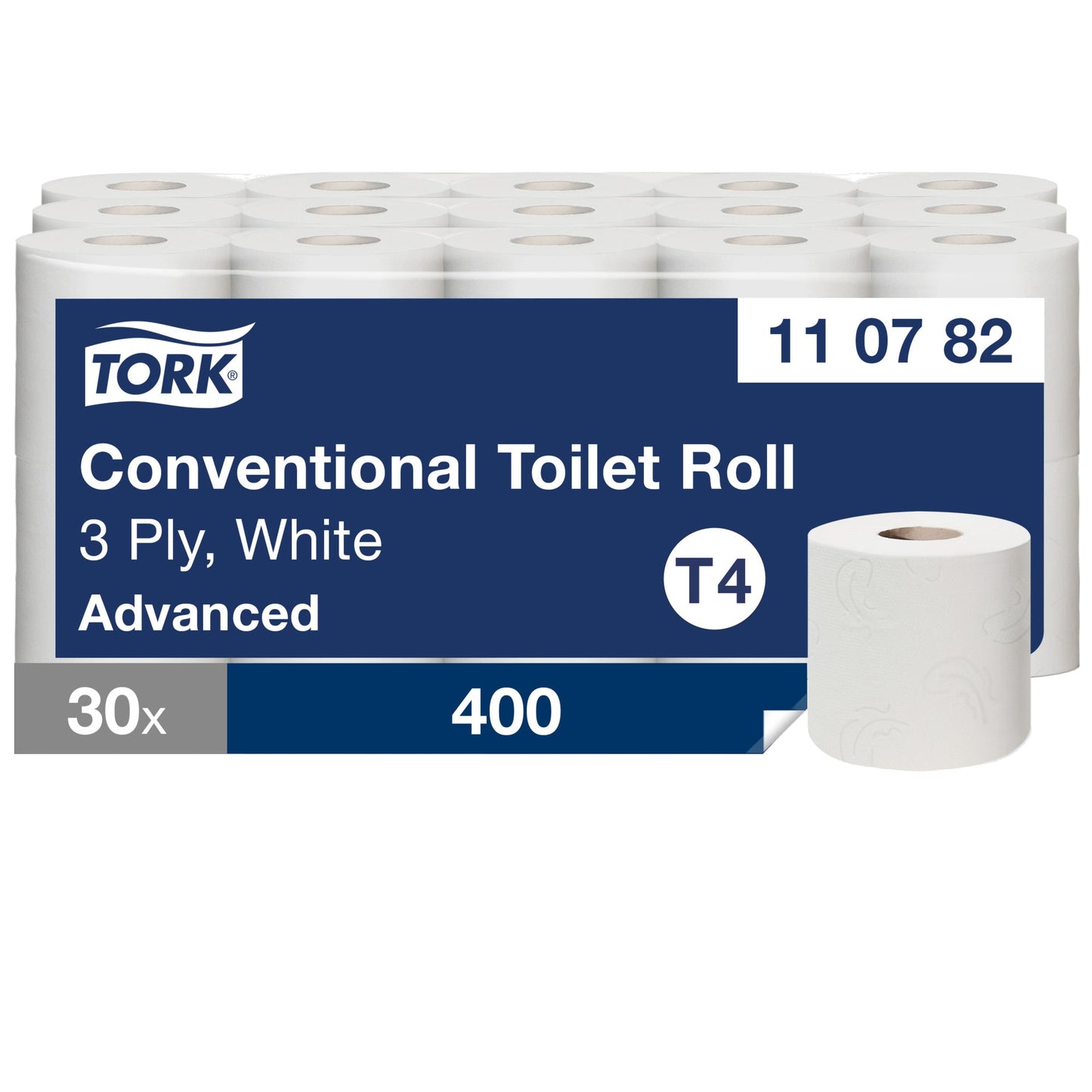 Tork Toilettenpapier Advanced 3-lagig weiß 250 Bl./Rl. 30 Rl./Pack.