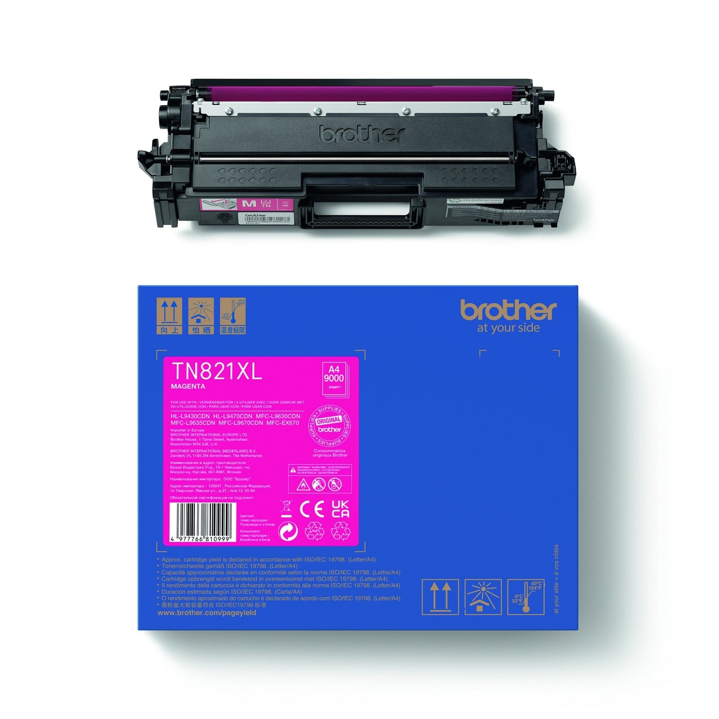 Brother Toner Originalzubehör TN-821XLM ca. 9.000 Seiten magenta