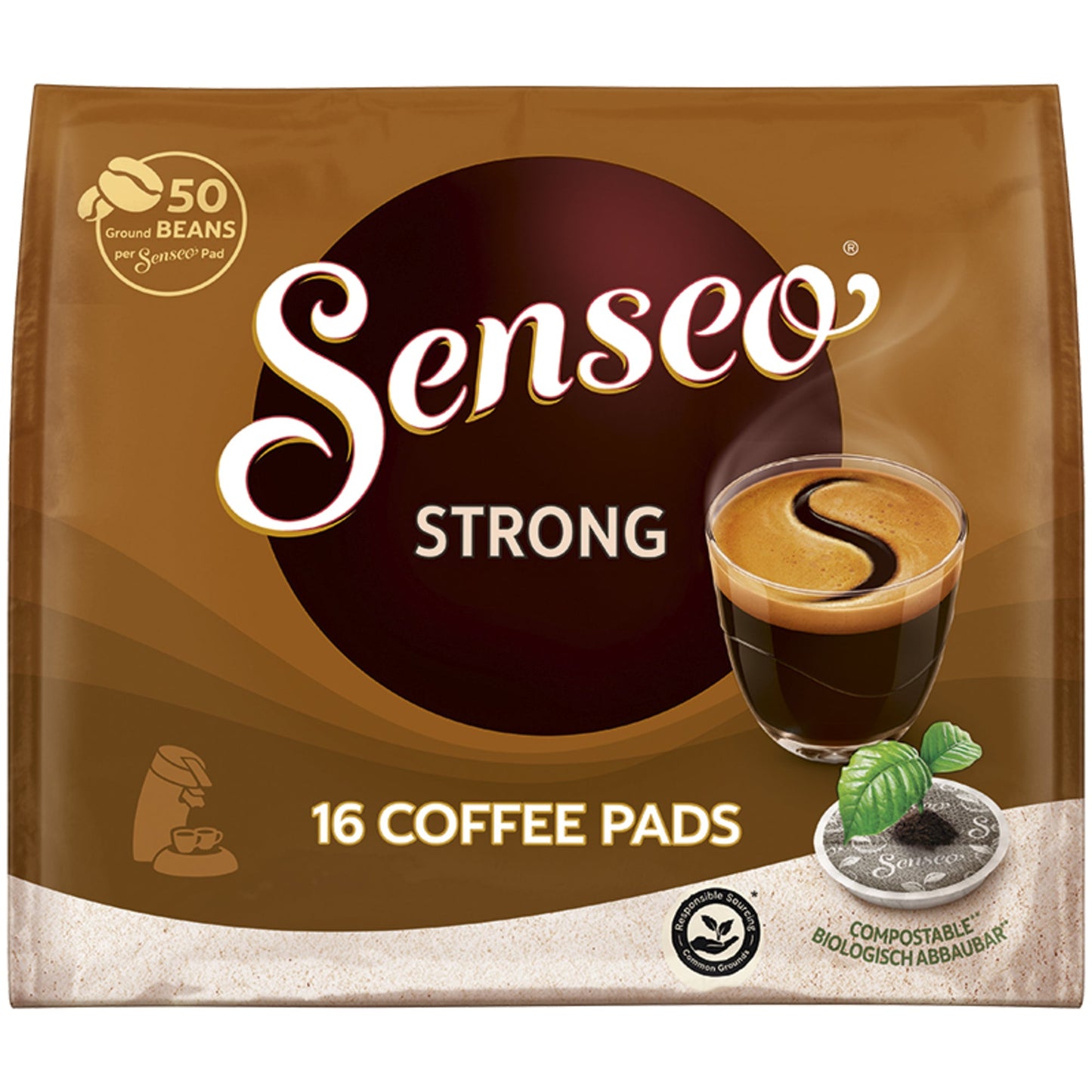 Senseo® Kaffeepads Strong 16 x 6,9 g/Pack.