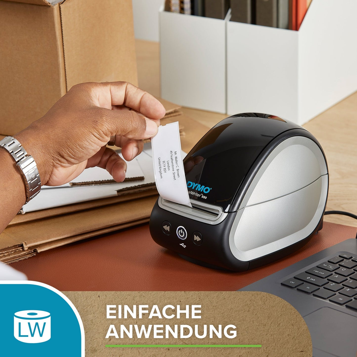 DYMO® Vielzwecketikett DYMO LabelWriterT 54 x 101 mm (B x H) weiß 220 Etik./Rl. 1.320 Etik./Pack.