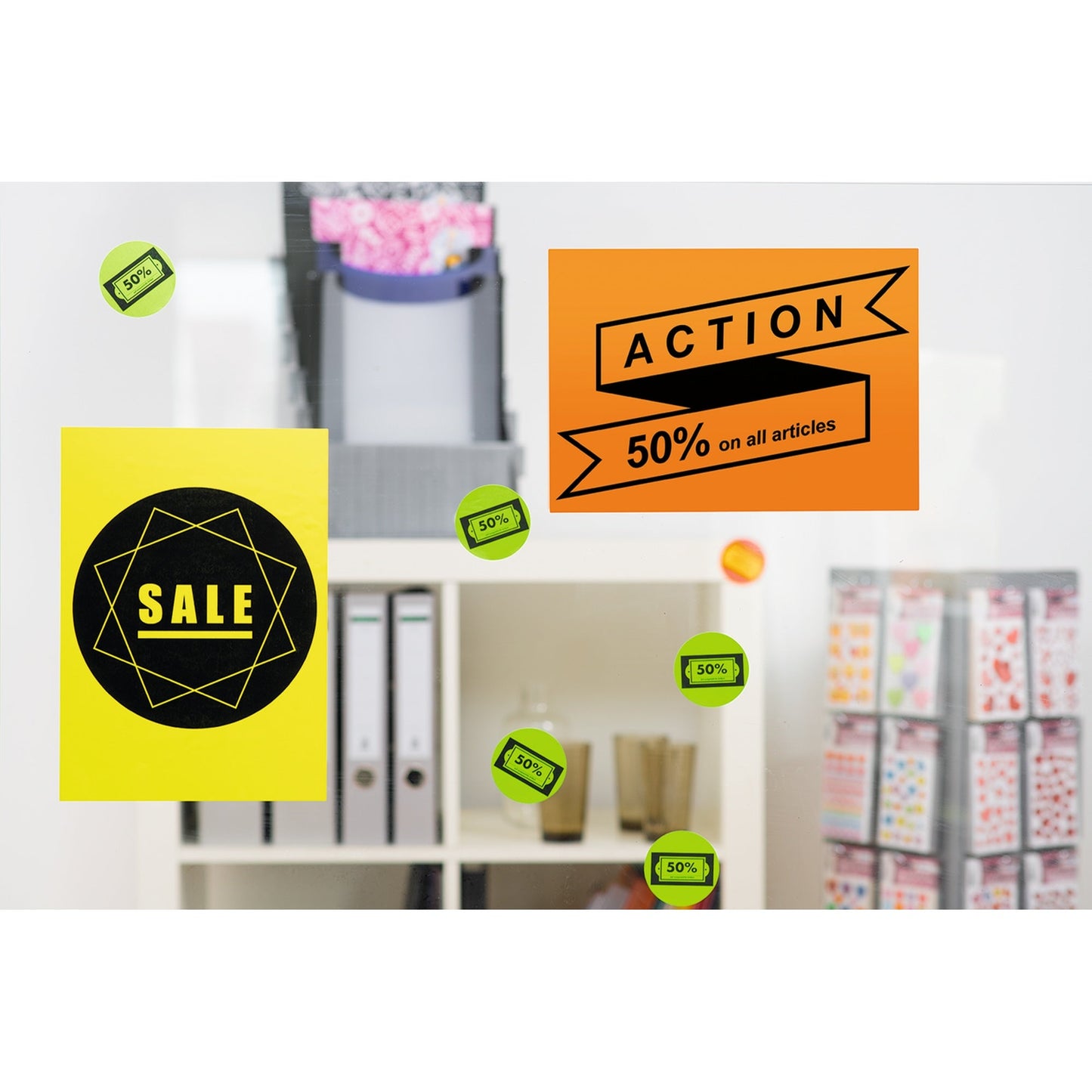 HERMA Neonetikett 99,1 x 67,7 mm (B x H) nicht wieder ablösbar neongelb 160 Etik./Pack.