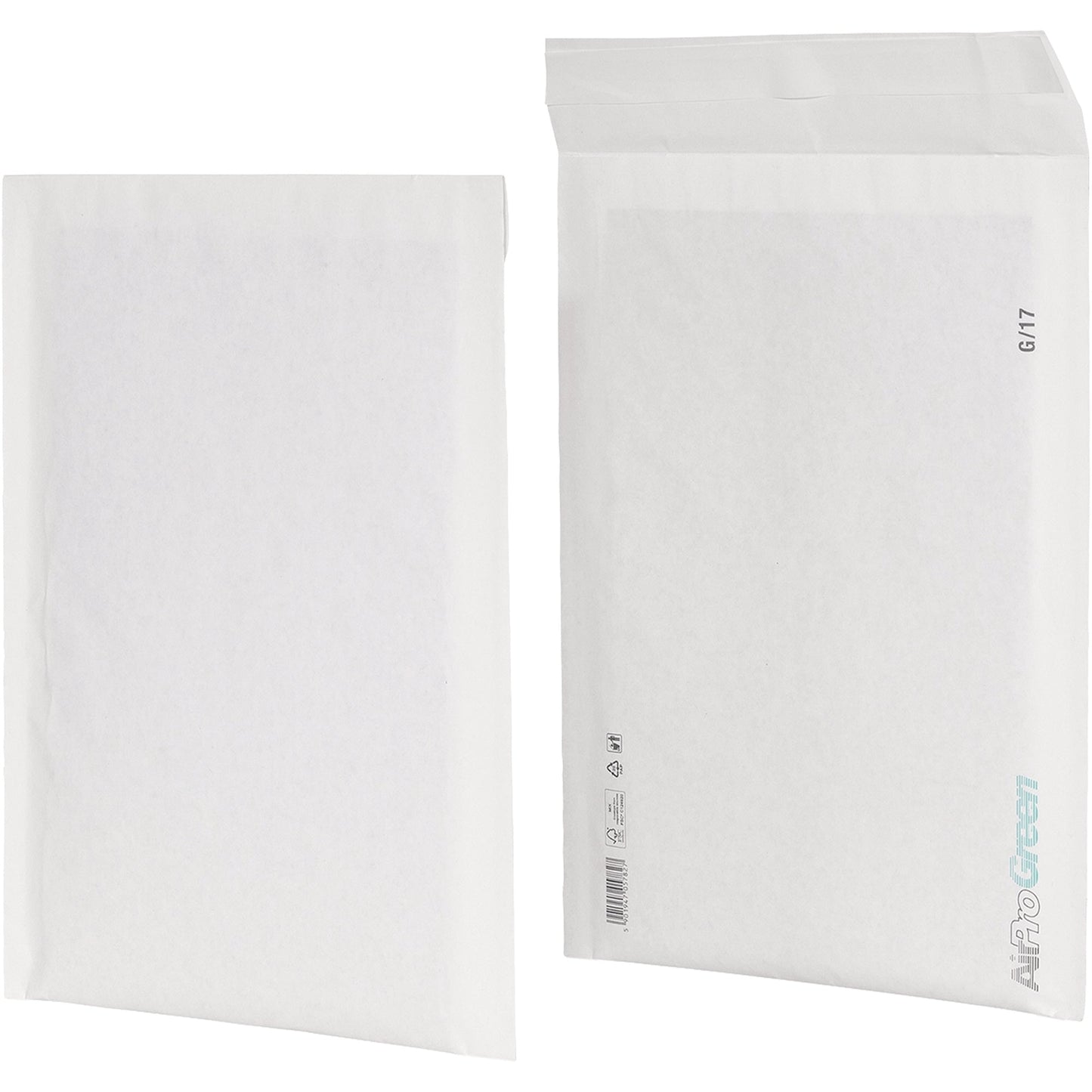 AirPro Green Papierpolstertasche 17G mit Haftklebung Papier weiß 100 St./Pack.