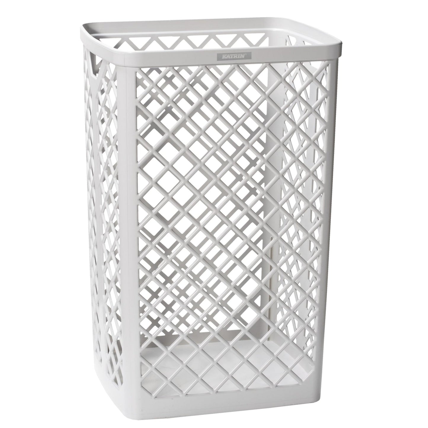 Katrin Abfalleimer 40l ABS Kunststoff weiß 1 Sortierfach 6 St./Pack.