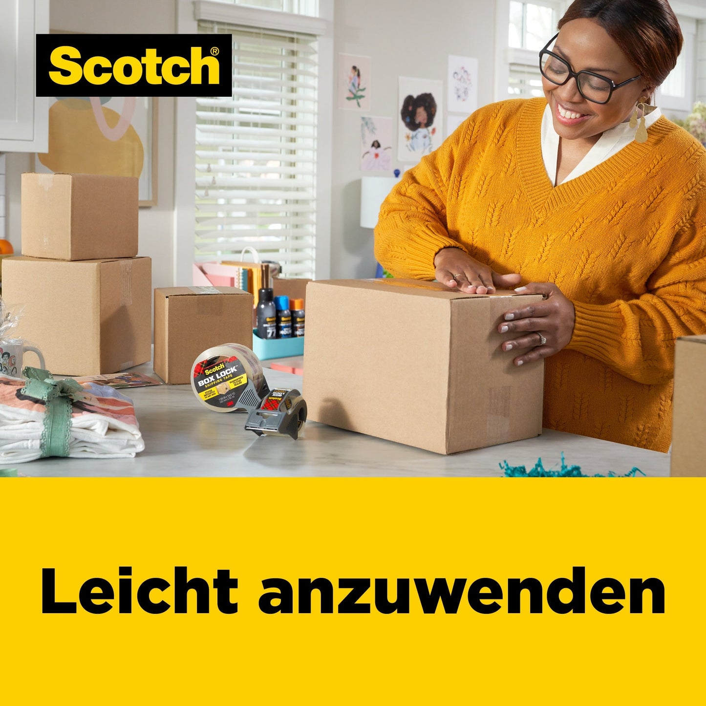 Scotch® Packband Box LockT 48 mm x 50 m (B x L) transparent