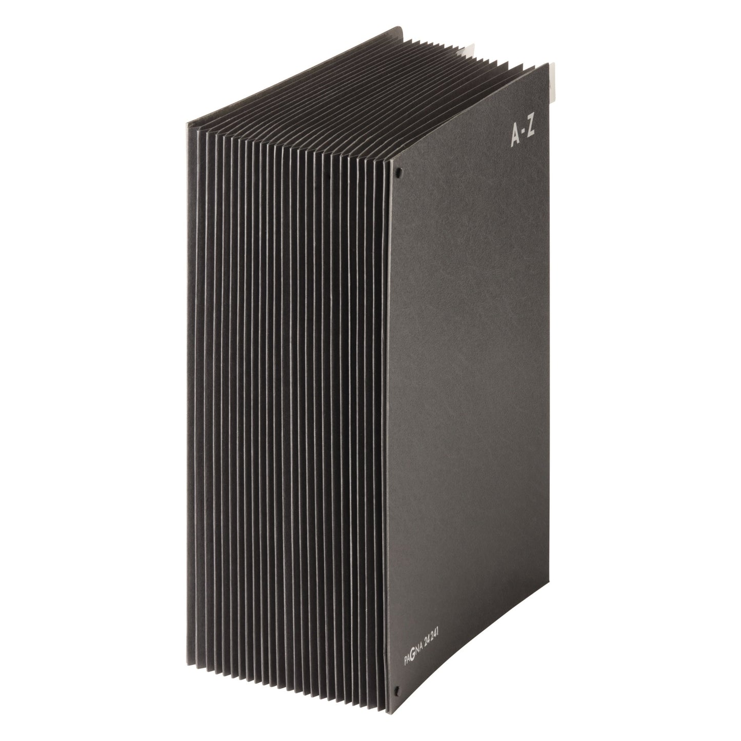 PAGNA Pultordner Classic DIN A4 A-Z Hartpappe, 80 % recycelt schwarz 24 Fächer