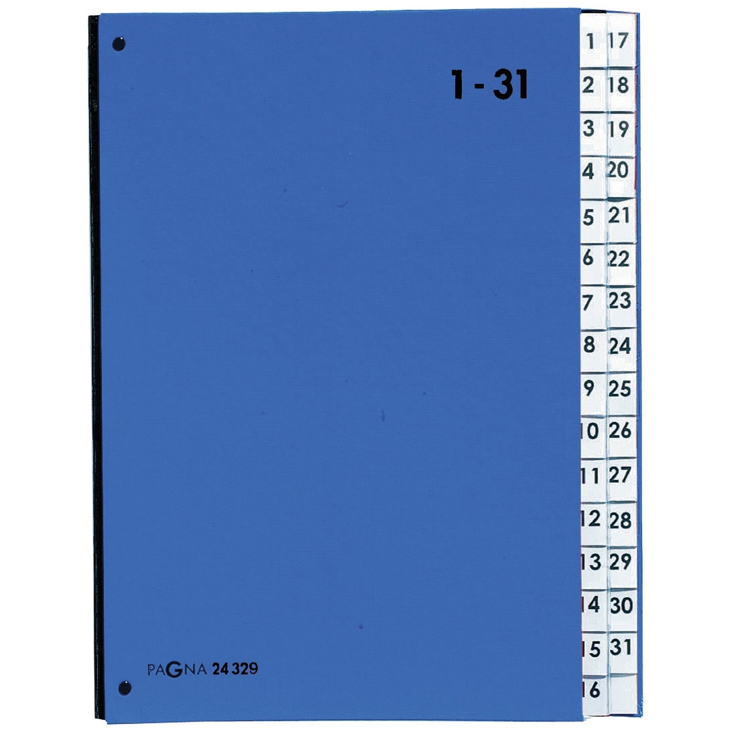 PAGNA Pultordner DIN A4 1-31 Karton/Papier, laminiert blau 32 Fächer
