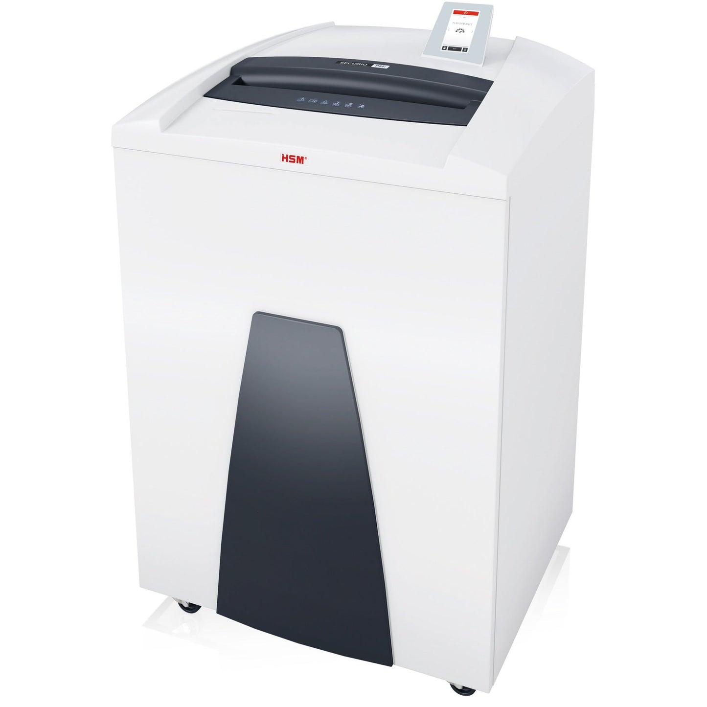 HSM® Aktenvernichter SECURIO P44i P-5 Papier, Heftklammern, Büroklammern, Kreditkarten, CDs/DVDs, USB-Sticks, Disketten Partikelschnitt weiß