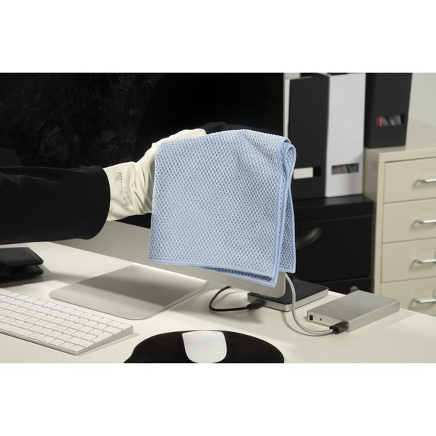 Spontex Microfasertücher MF Pro Recycled 30 x 40 cm (B x L) 85 % Polyester, 15 % Polyamid blau 5 St./Pack.