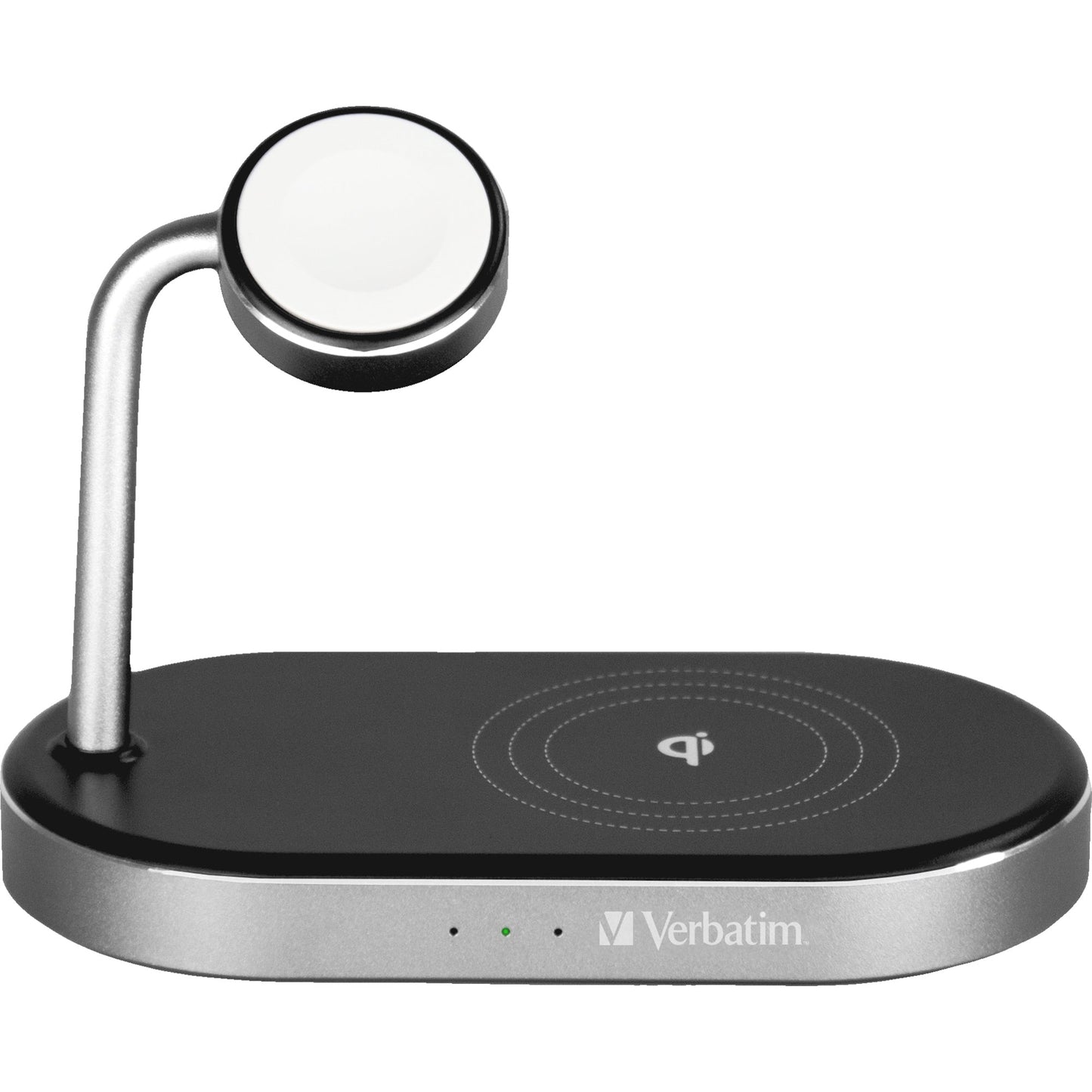 Verbatim Induktionsladegerät 3-in-1 USB-A schwarz/silber