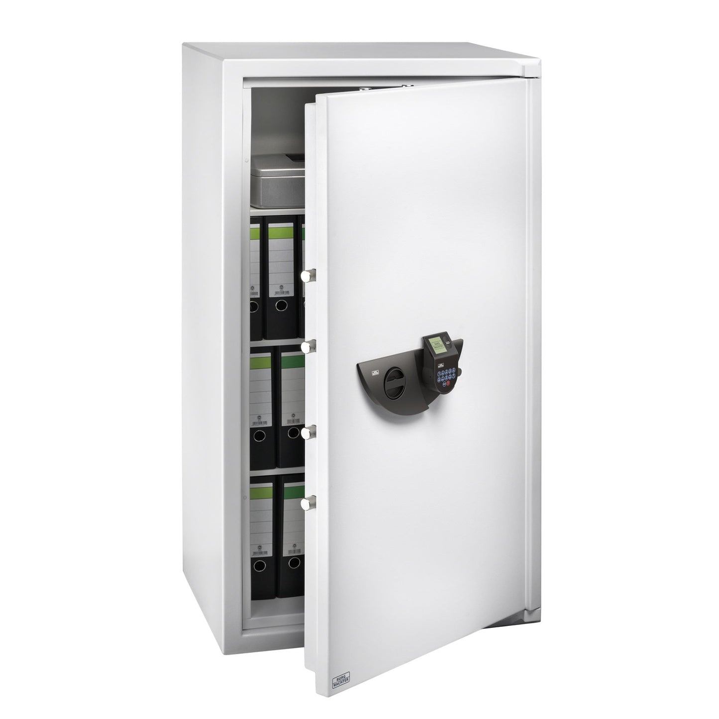 BURG-WÄCHTER Sicherheitsschrank WS Office-Line 806 E FP Innenmaße: 63,8 x 133,6 x 37 cm (B x H x T) 108,5mm Elektroschloss, Fingerabdruck Stahl hellgrau