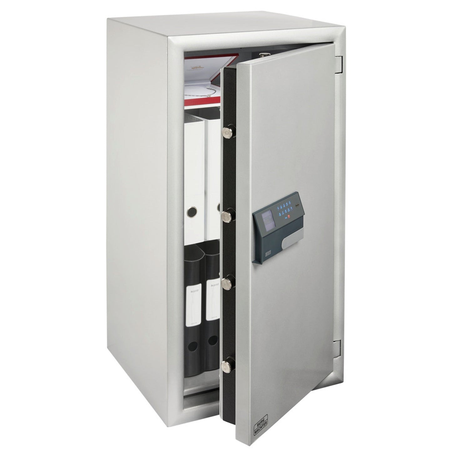 BURG-WÄCHTER Sicherheitsschrank Diplomat 780 E FP Innenmaße: 37,2 x 86 x 30 cm (B x H x T) 104mm Elektroschloss, Fingerabdruck Stahl grau