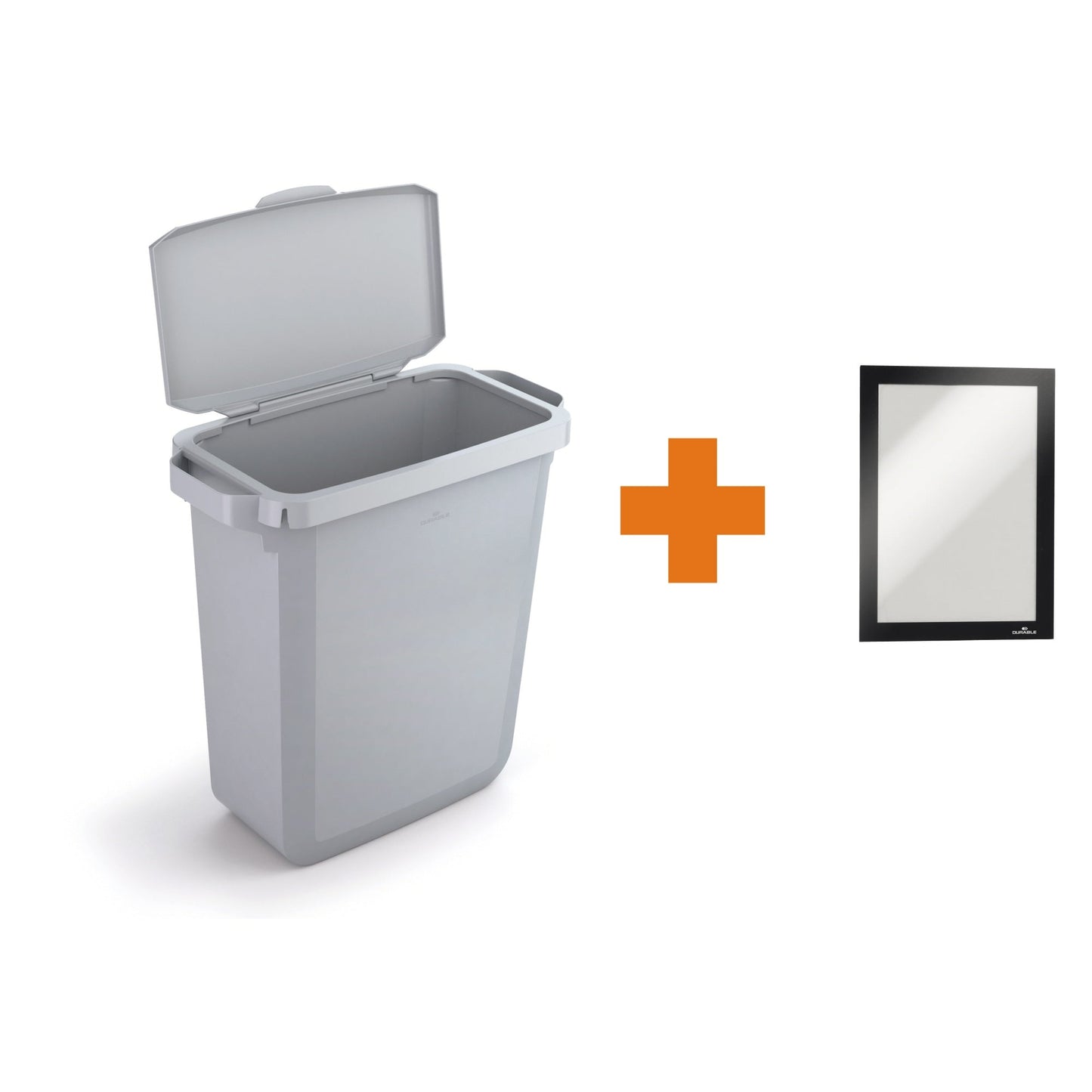 DURABLE Abfalleimer DURABIN® 60L 60l Polypropylen grau 1 Sortierfach