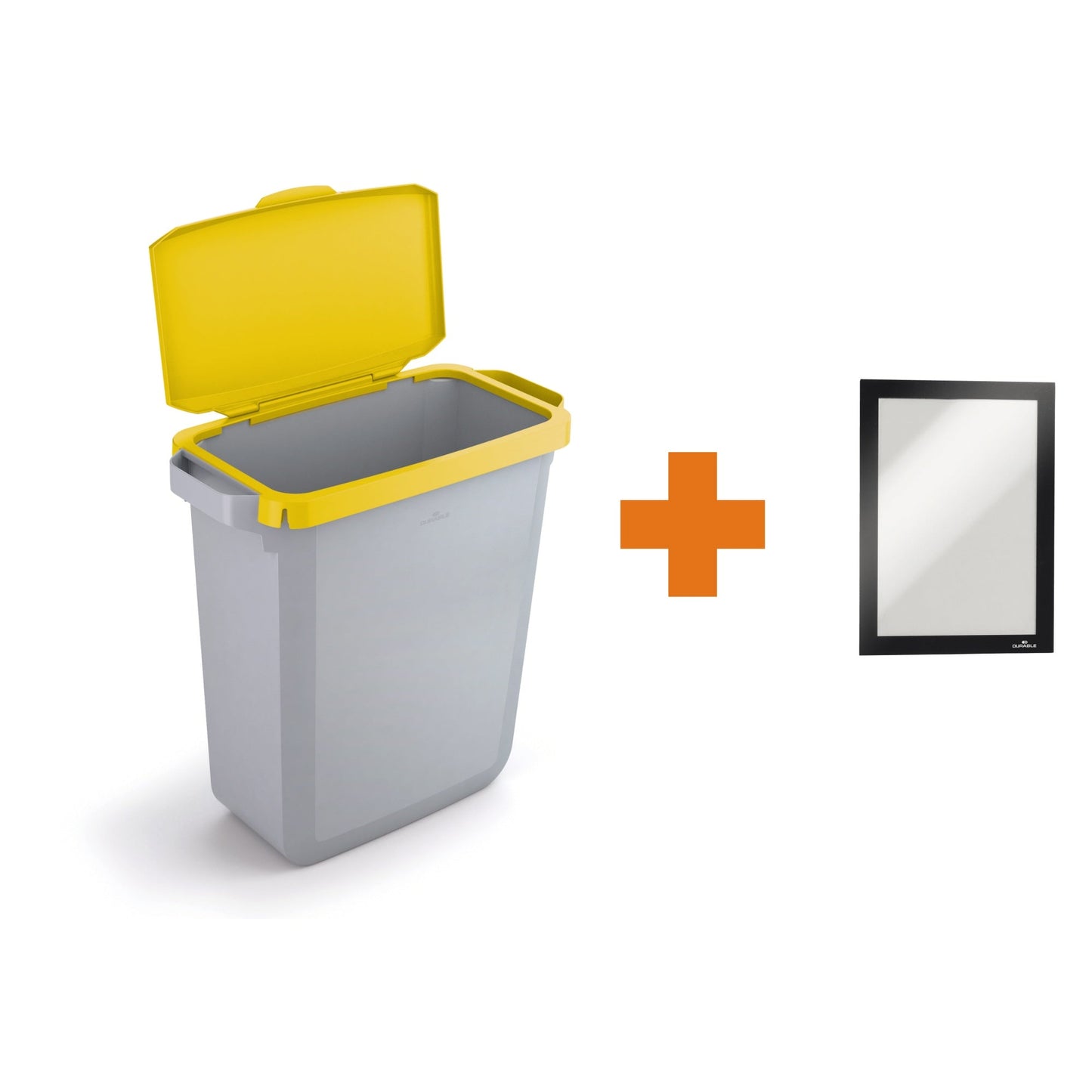 DURABLE Abfalleimer DURABIN® 60L 60l Polypropylen grau 1 Sortierfach