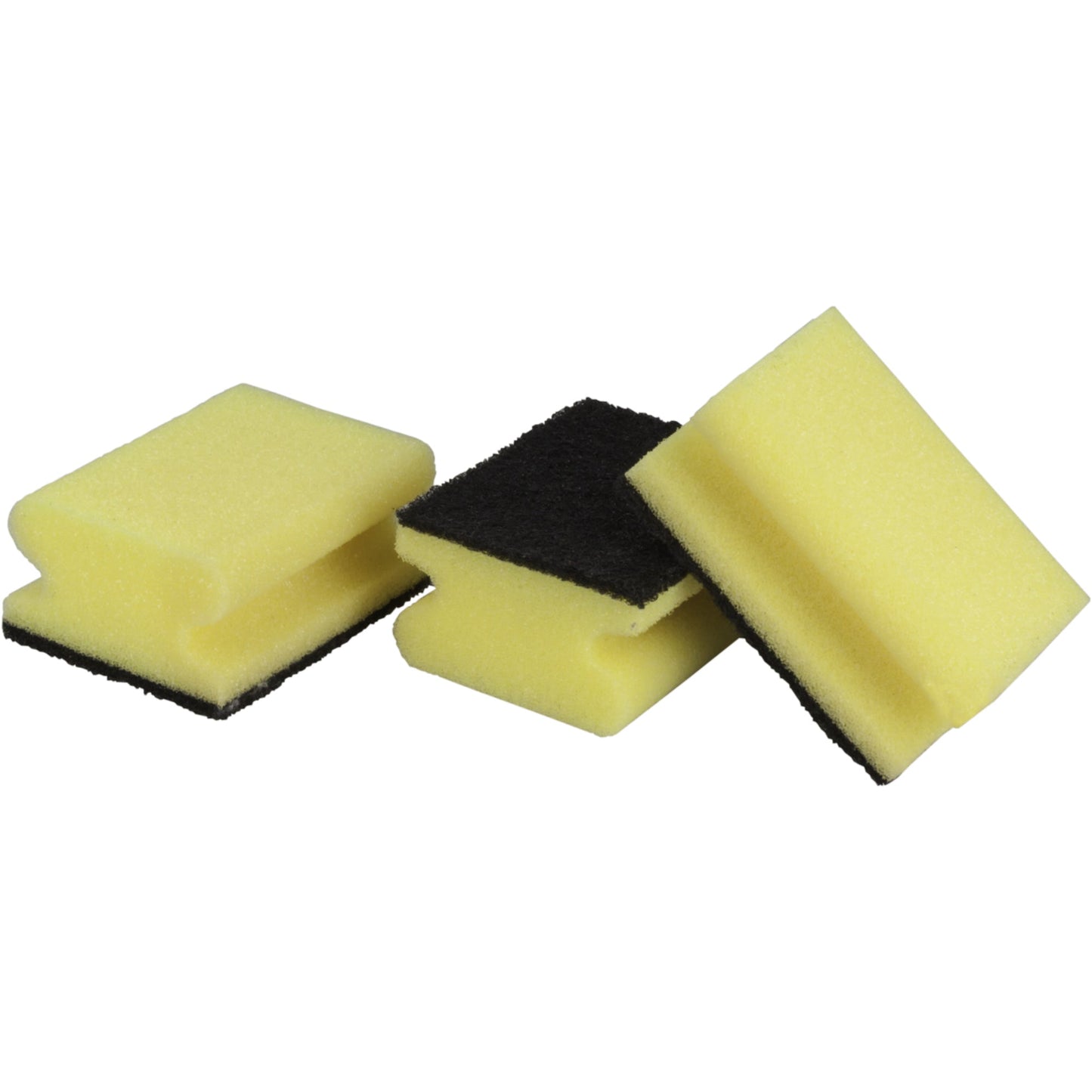 Reinigungsschwamm 8,7 x 5,3 x 2,6 cm (B x H x T) Polyurethan/Polyester gelb 3 St./Pack.