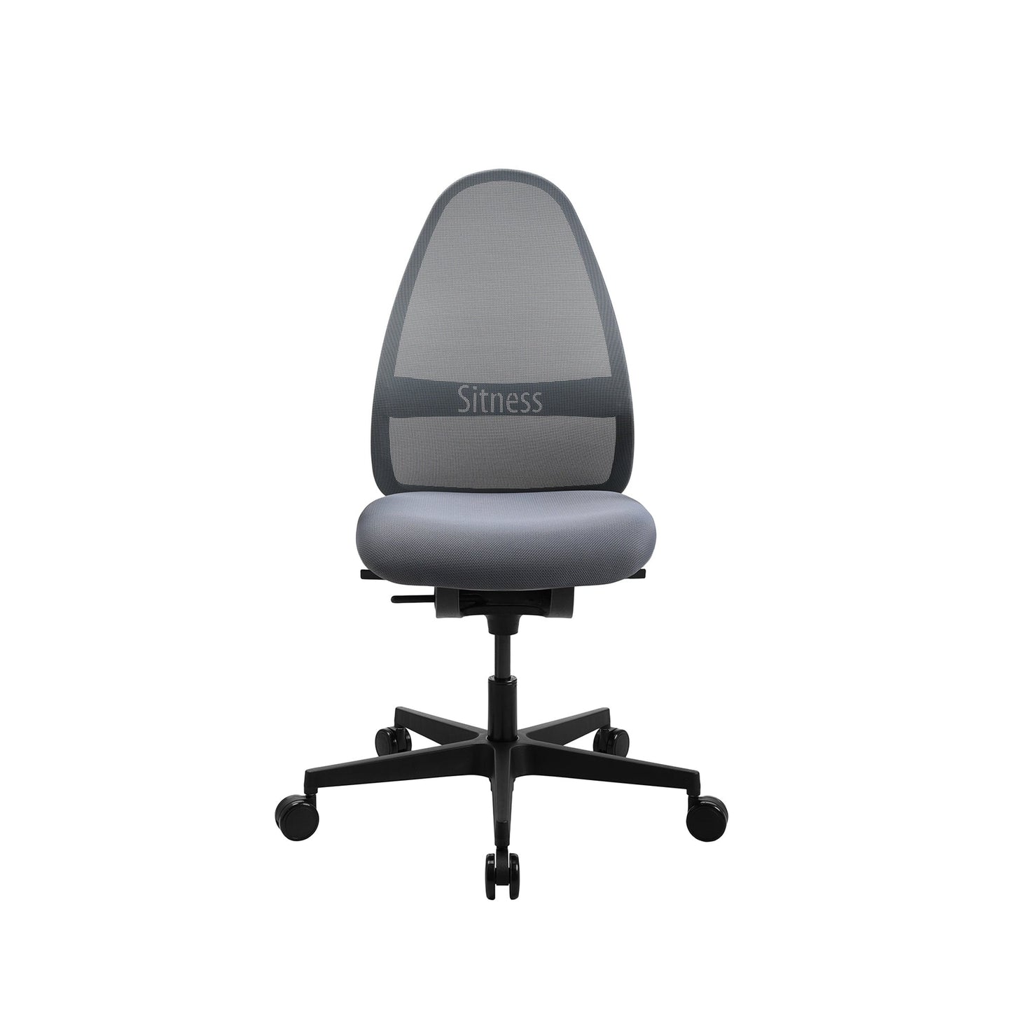 TOPSTAR Bürodrehstuhl SOFT SITNESS ART 44-52cm Synchronmechanik Rolle hart gebremst (für Teppichboden) optionales Zubehör: Rolle weich gebremmst (für Hartboden) 6990 Kunststoff grau