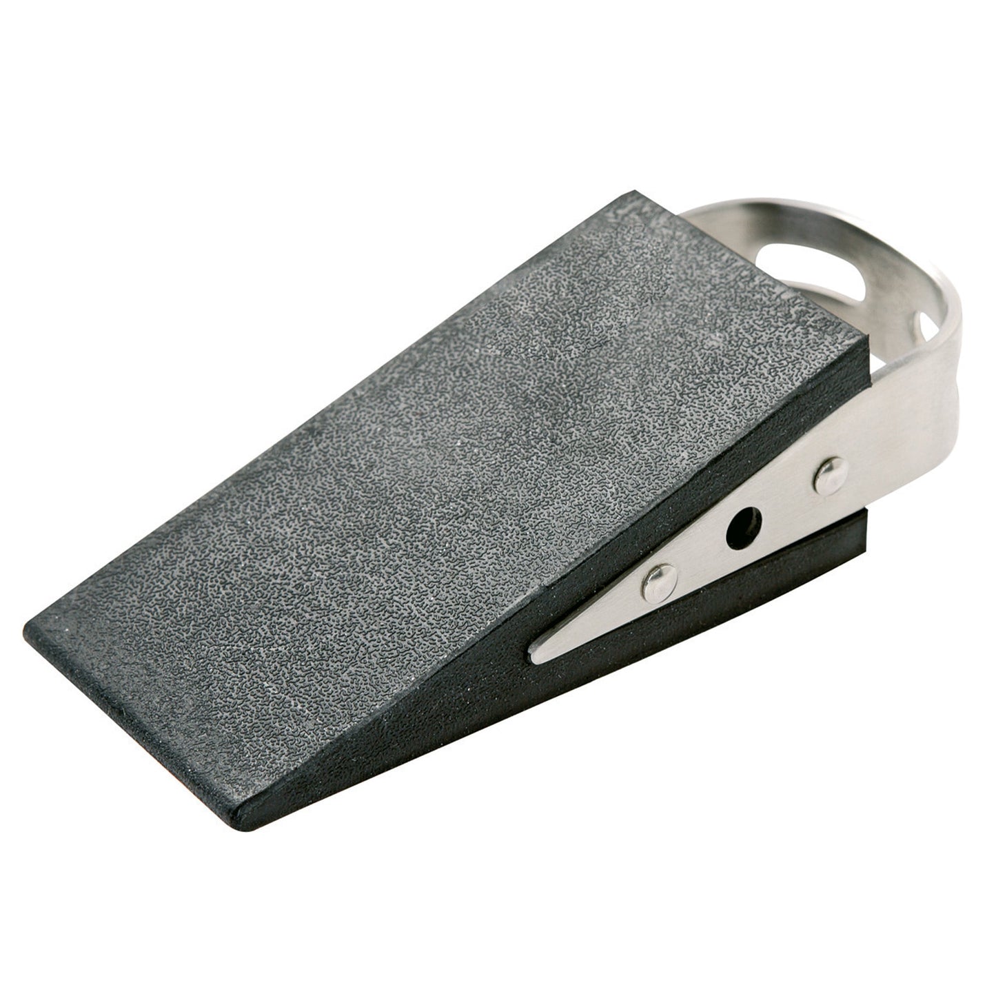 ALCO Türstopper 13 x 5 x 3,5 cm (B x H x T) Gummi/Edelstahl schwarz