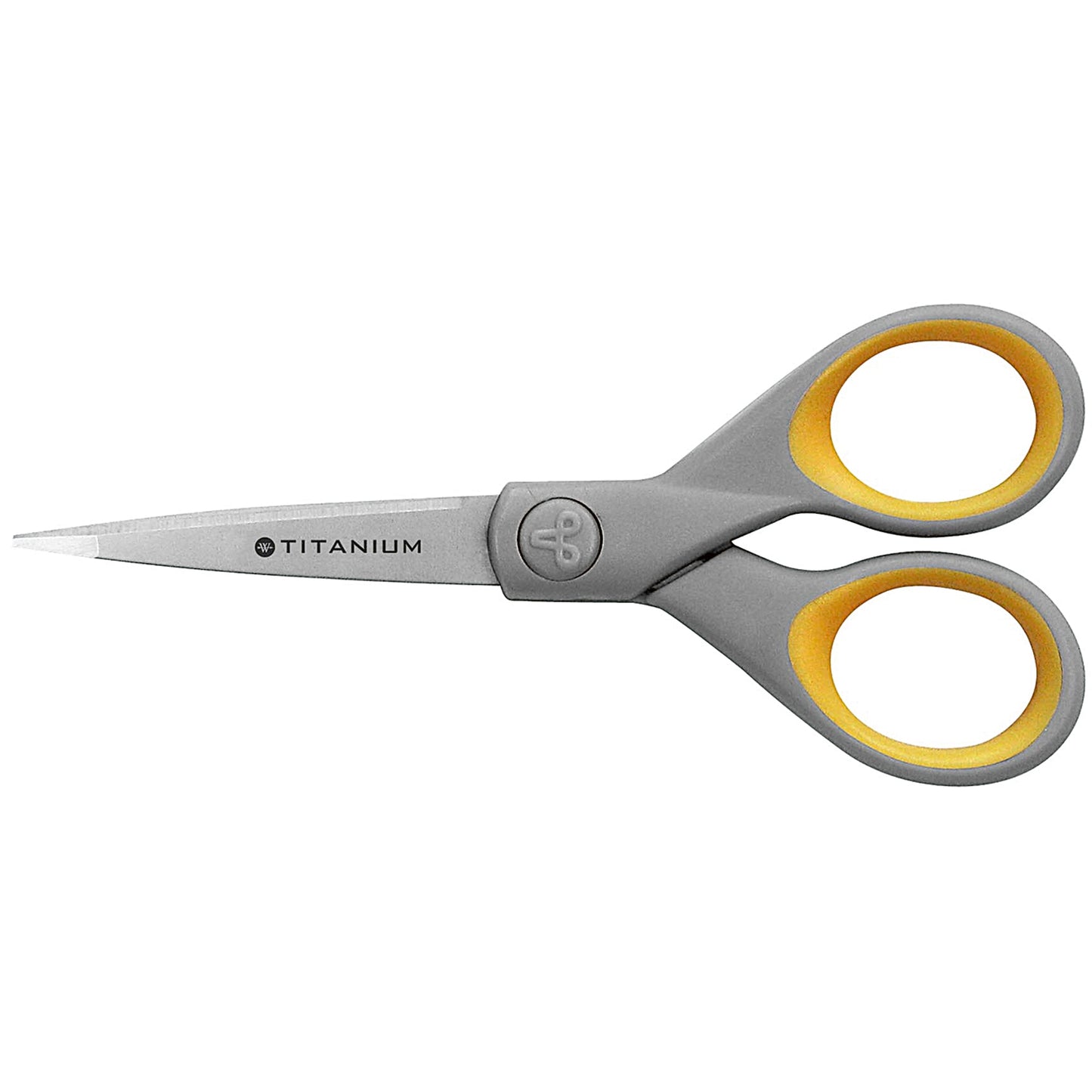 Westcott Universalschere TITAN Nitrid Bonded SUPER 127mm Links- und Rechtshänder Stahl grau/gelb