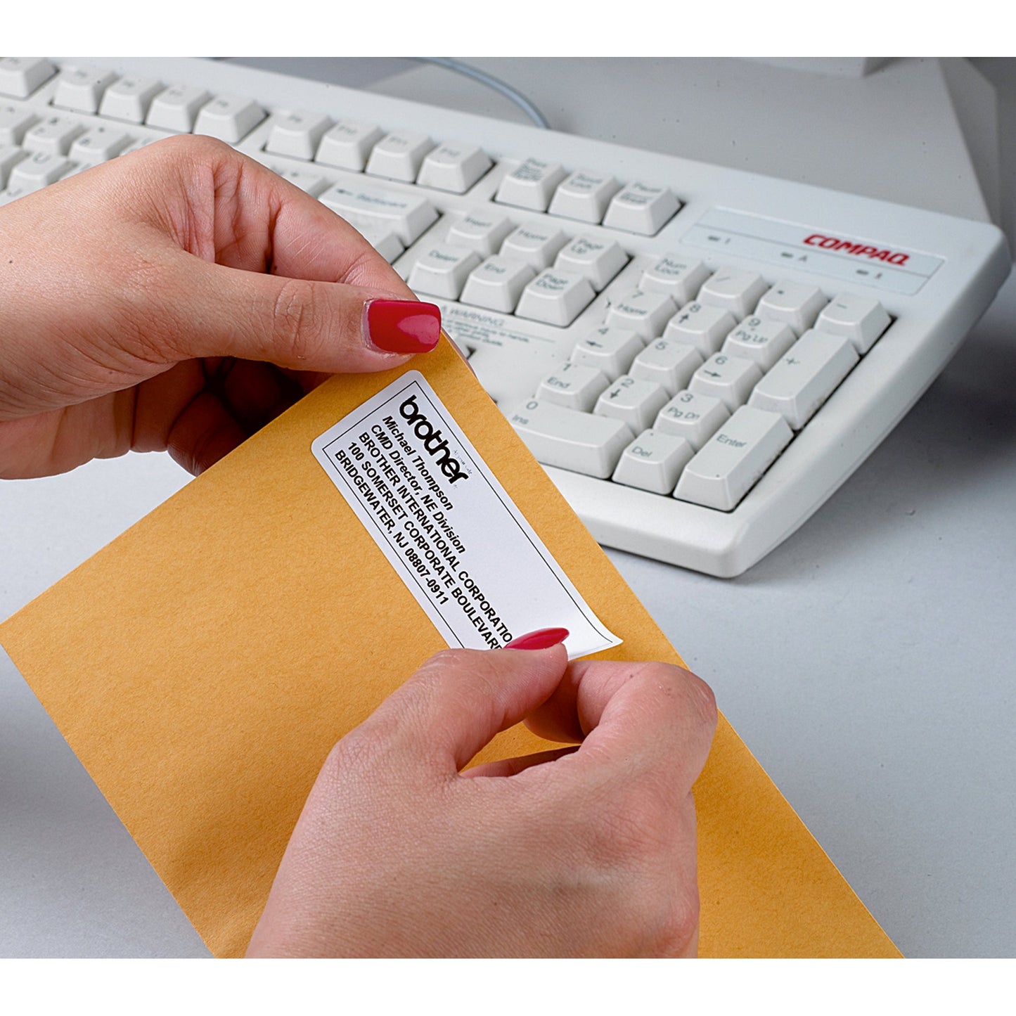 Brother Adressetikett 62 x 29 mm (B x H) Papier weiß 800 Etik./Rl.