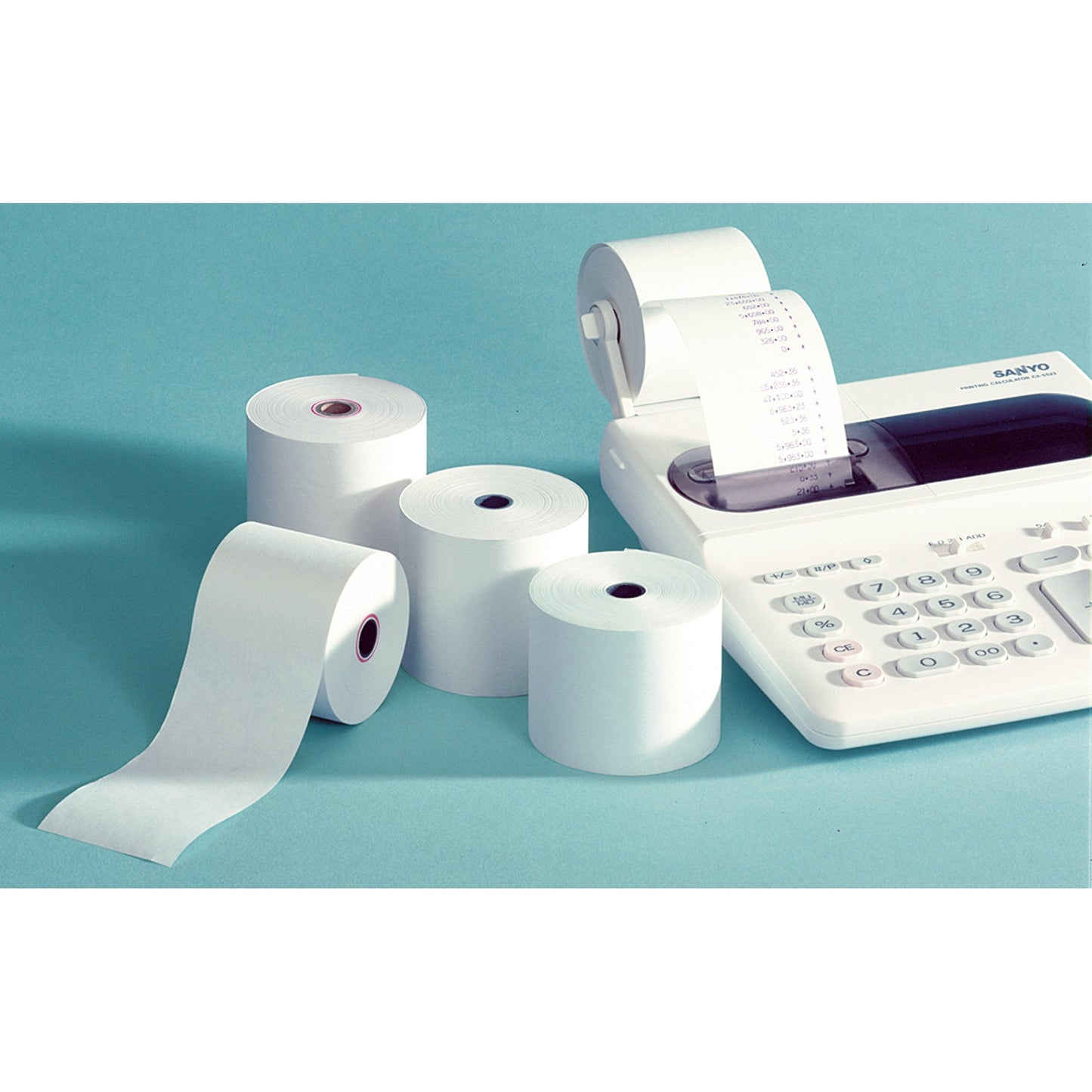 Additionsrolle 76 mm x 63 m (B x L) 12mm 60g/m² weiß 5 St./Pack.