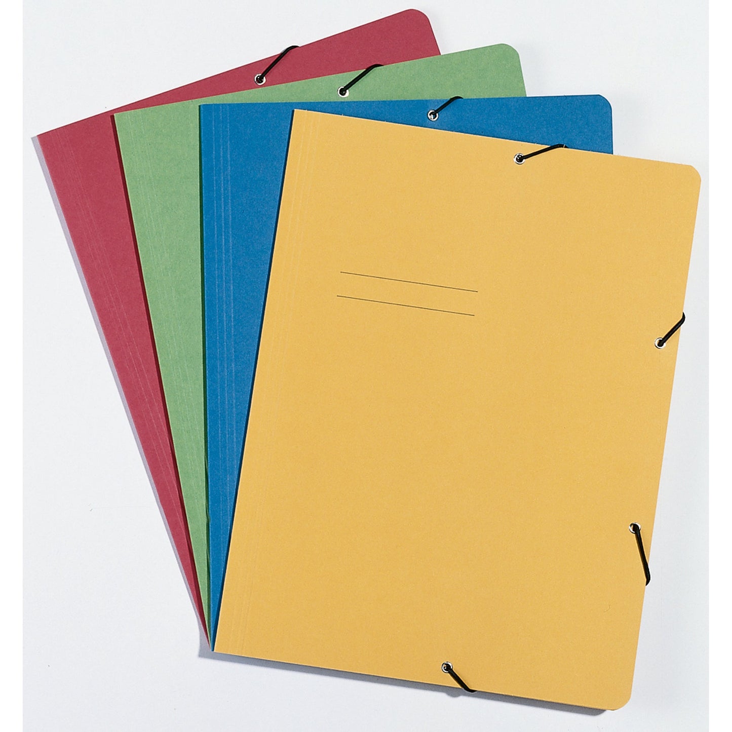 Eckspanner DIN A4 Recyclingkarton gelb