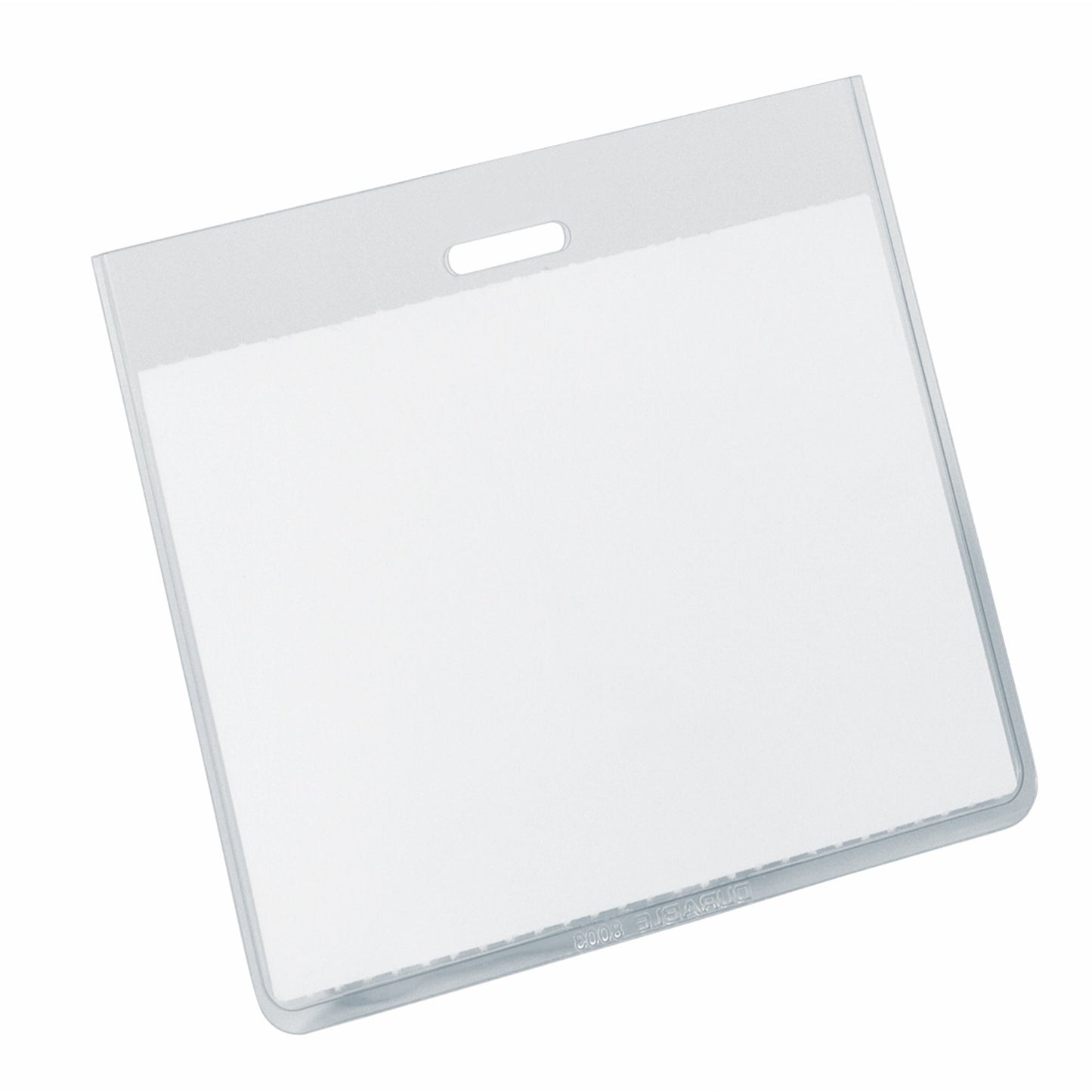 DURABLE Namensschild 90 x 60 mm (B x H) kombinierbar mit Kette, Clip, Textilband, Jojo transparent 20 St./Pack.