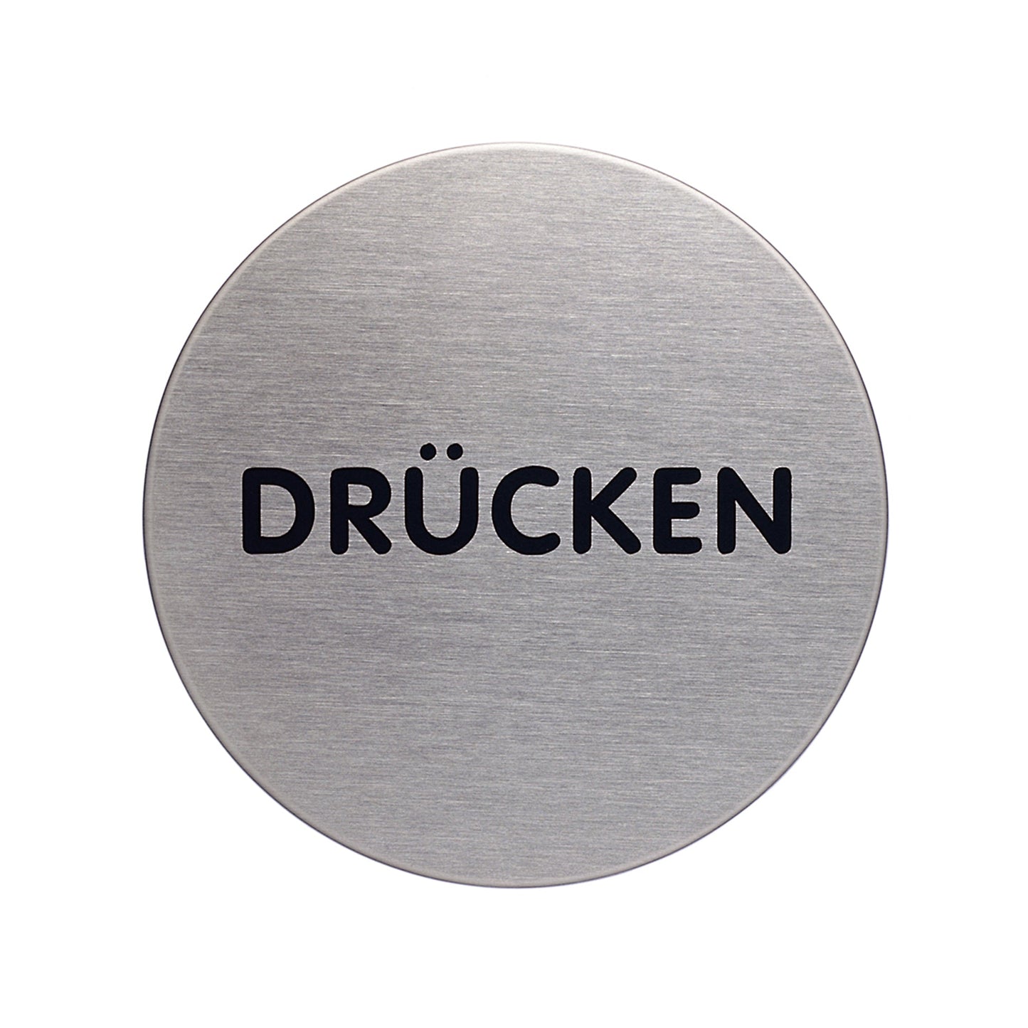 DURABLE Piktogramm Türschild PICTO 65mm Edelstahl, gebürstet silber metallic Drücken