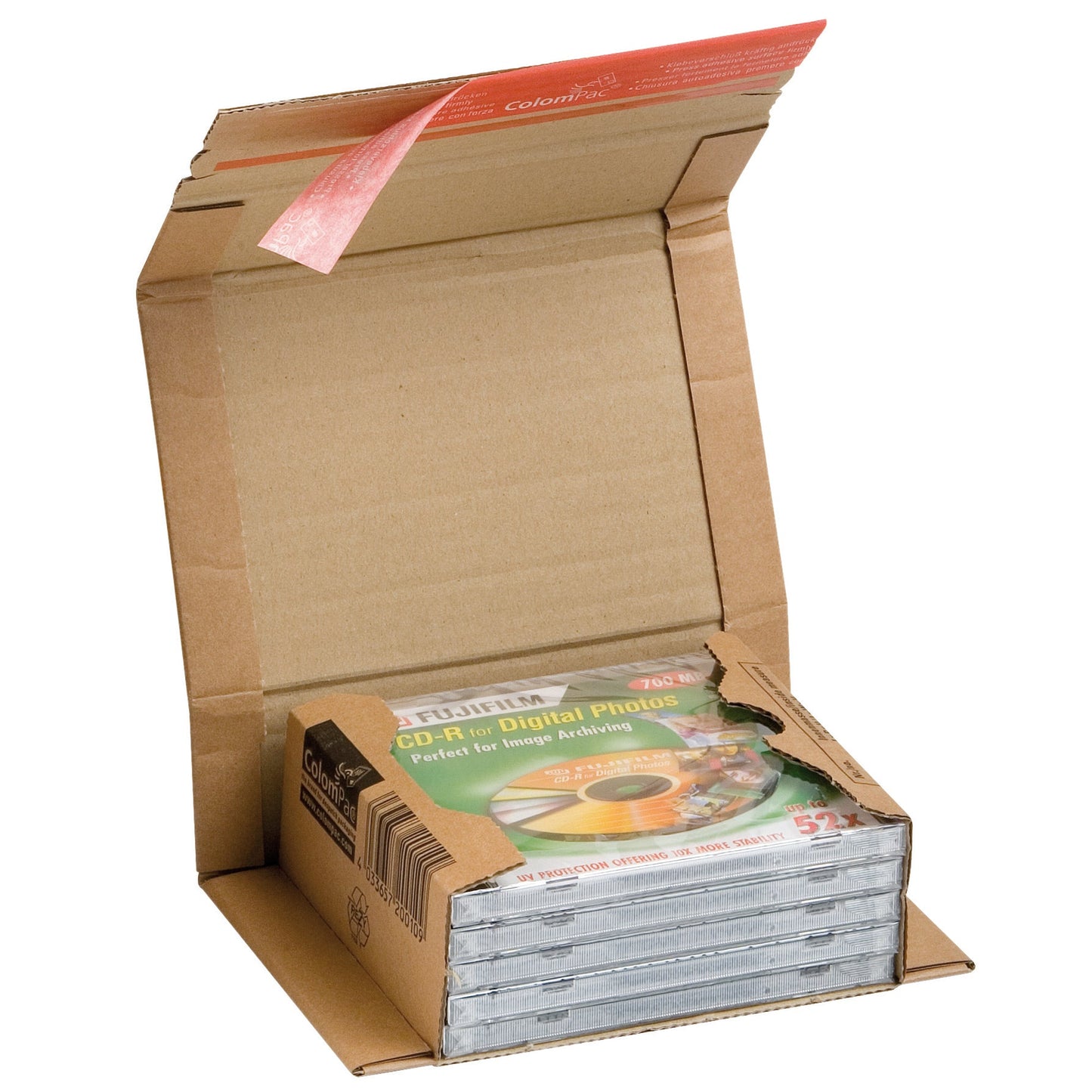 ColomPac® Versandkarton Universal Innenmaße: 14,7 x -5,5 x 12,6 cm (B x H x T) Außenmaße: 19,8 x 6,3 x 13,5 cm (B x H x T) Kraftliner Wellpappe 1-wellig braun